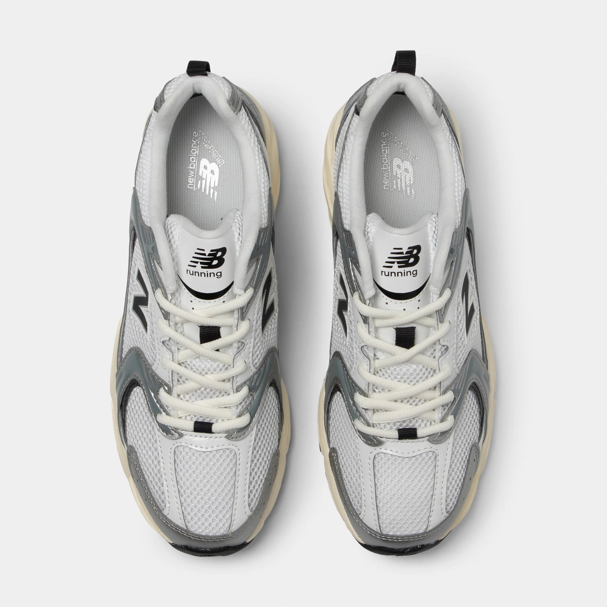 New Balance 530 Silver Metallic / Black Cement - Image 5