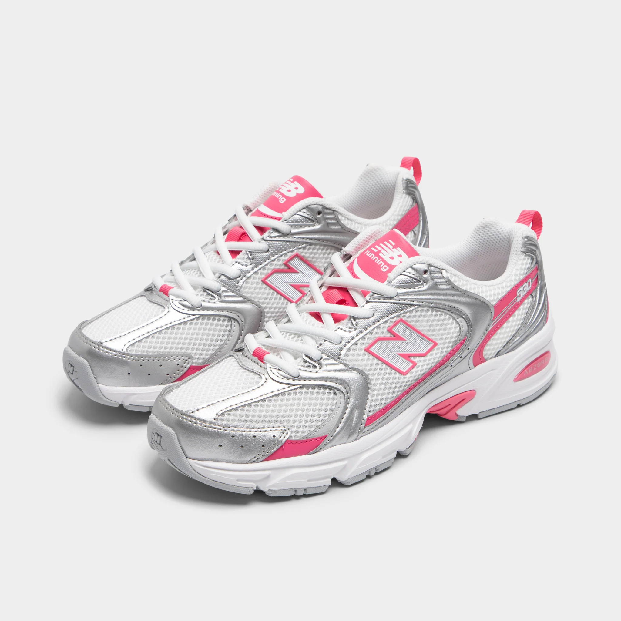 New Balance 530 Silver Metallic / Dragon Berry - Image 2