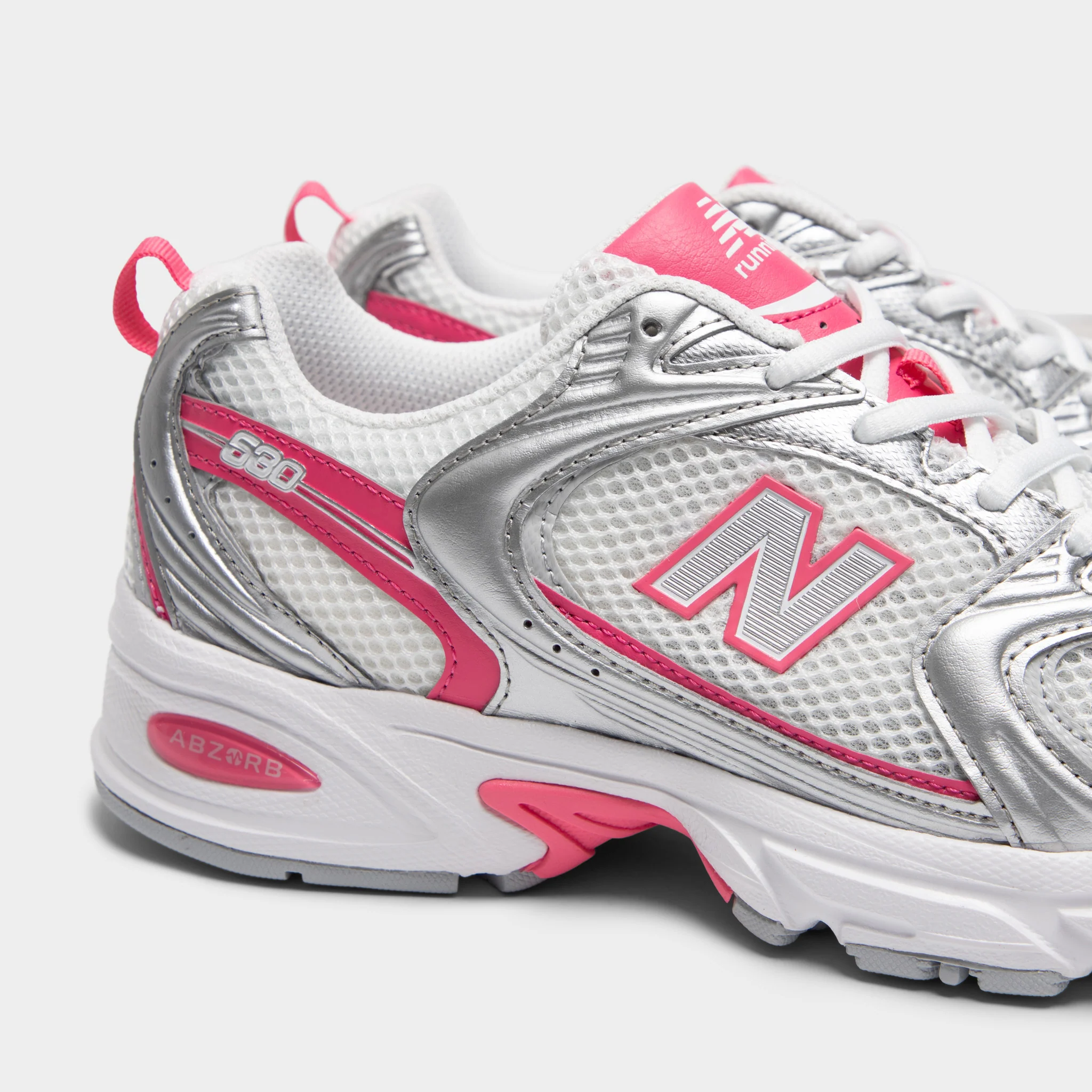 New Balance 530 Silver Metallic / Dragon Berry - Image 3
