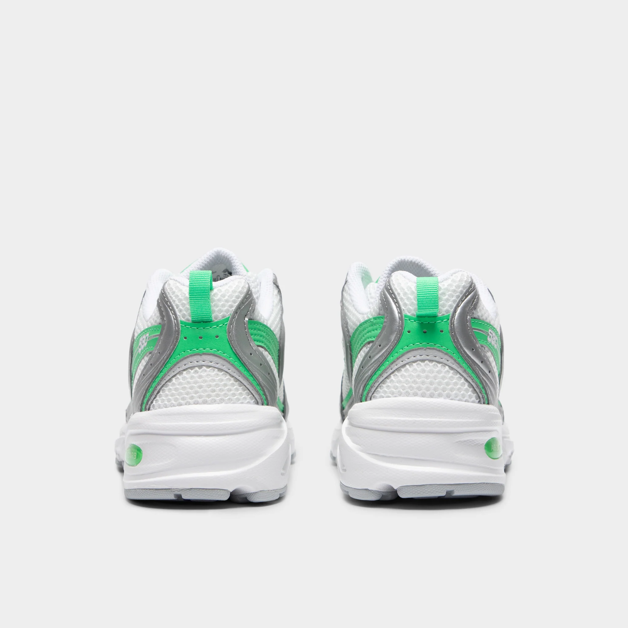 New Balance 530 Silver Metallic / Green Apple - Image 4