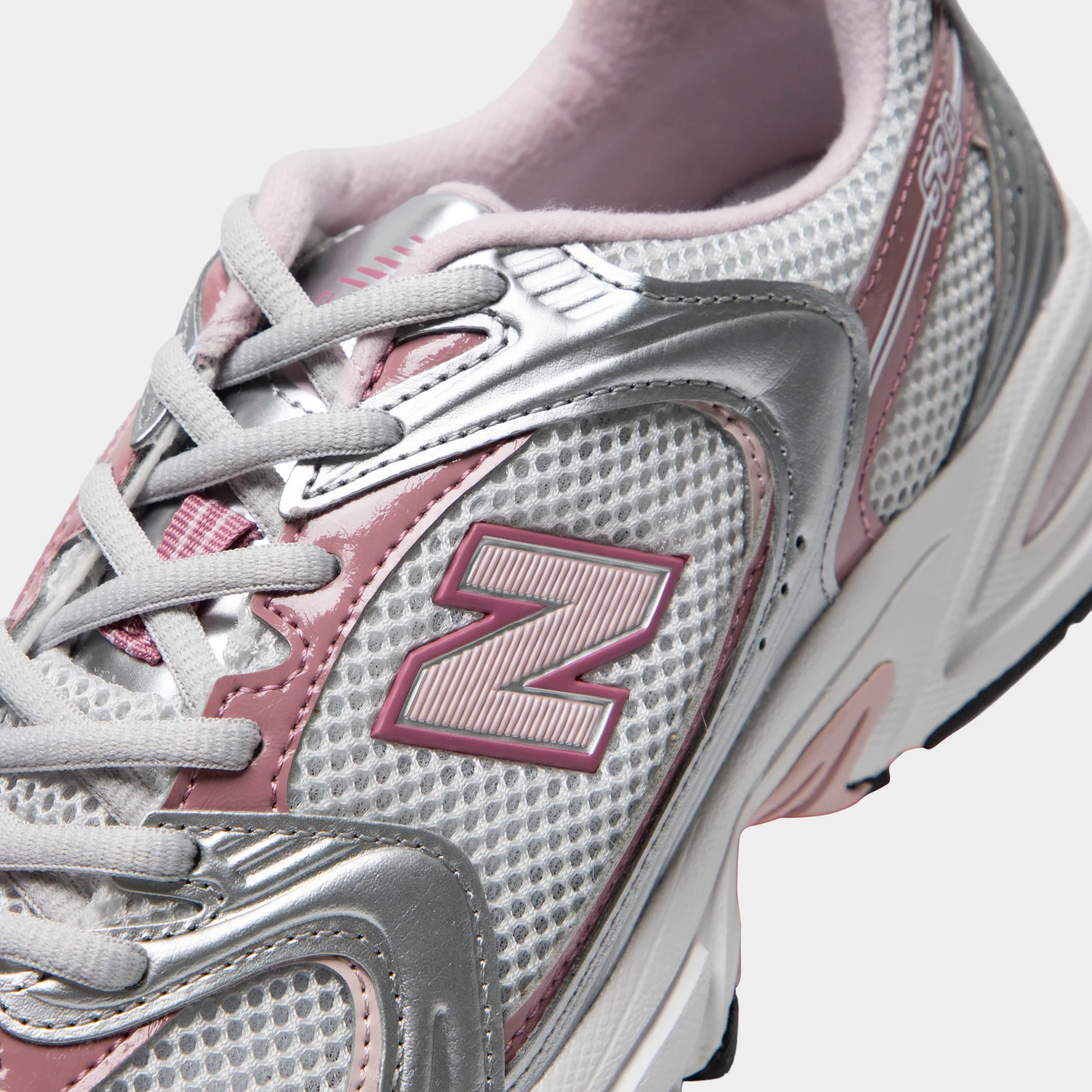 New Balance 530 Silver Metallic / Rosewood - Image 3