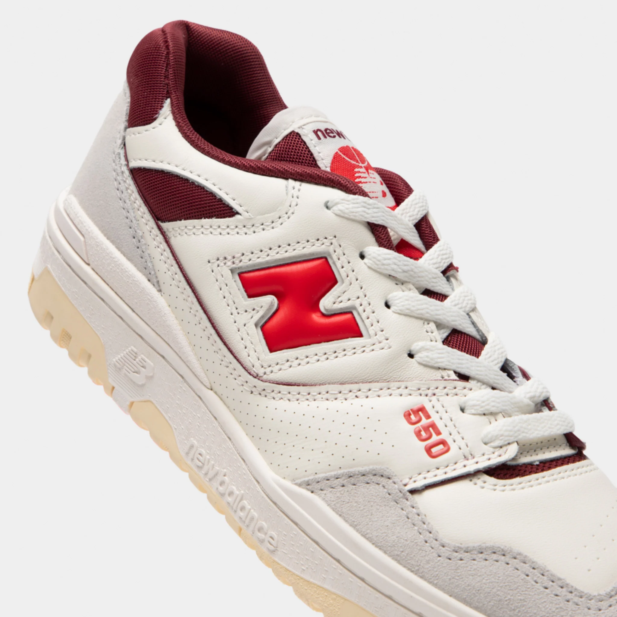 New Balance 550 White / Red - Image 3