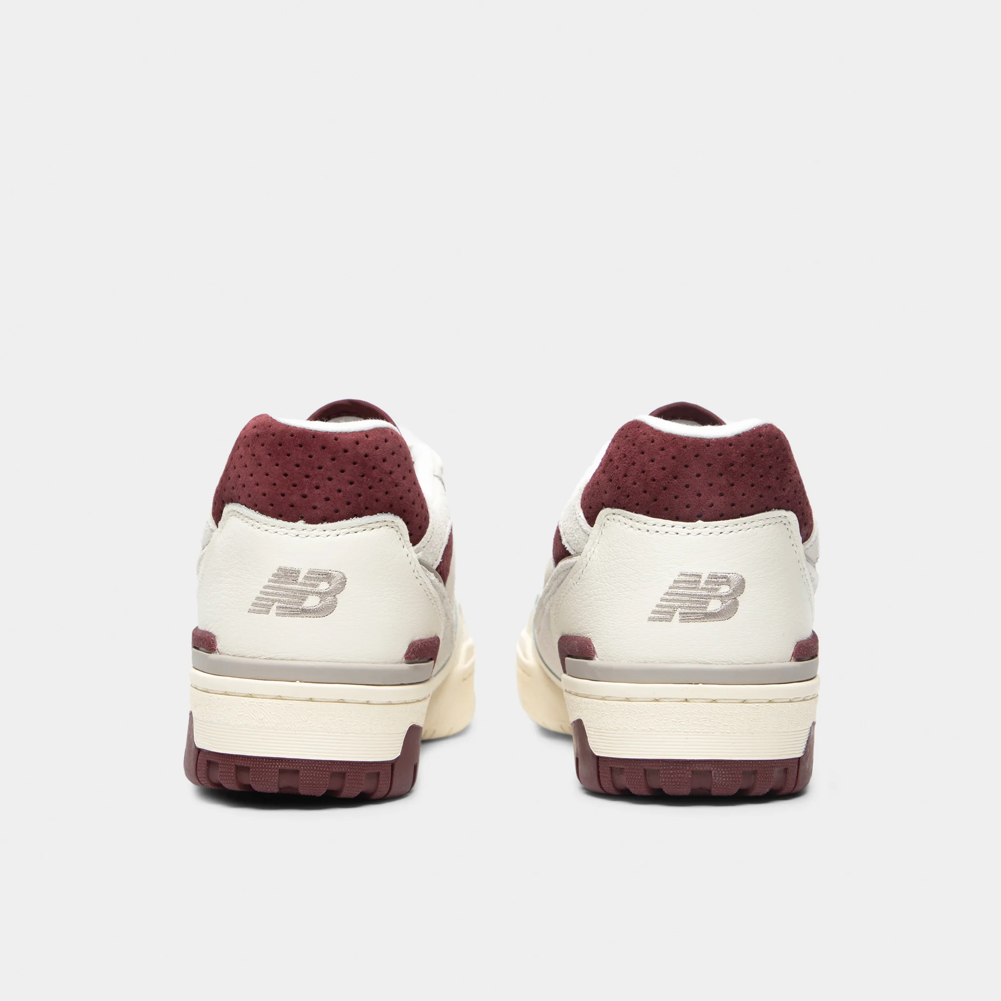New Balance 550 Sea Salt / Classic Crimson - Image 4