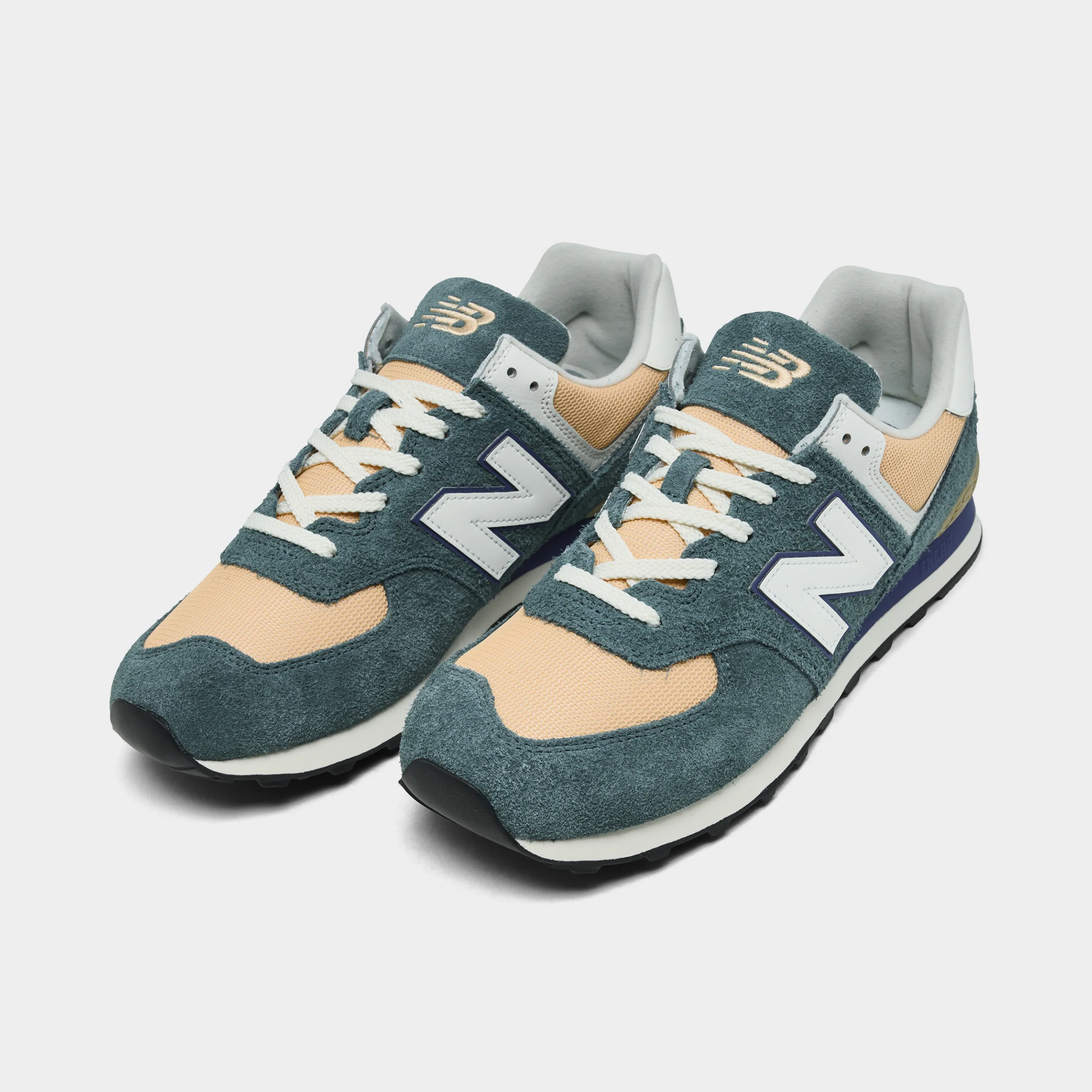 New Balance 574 New Spruce / Peach Blossom - Image 2