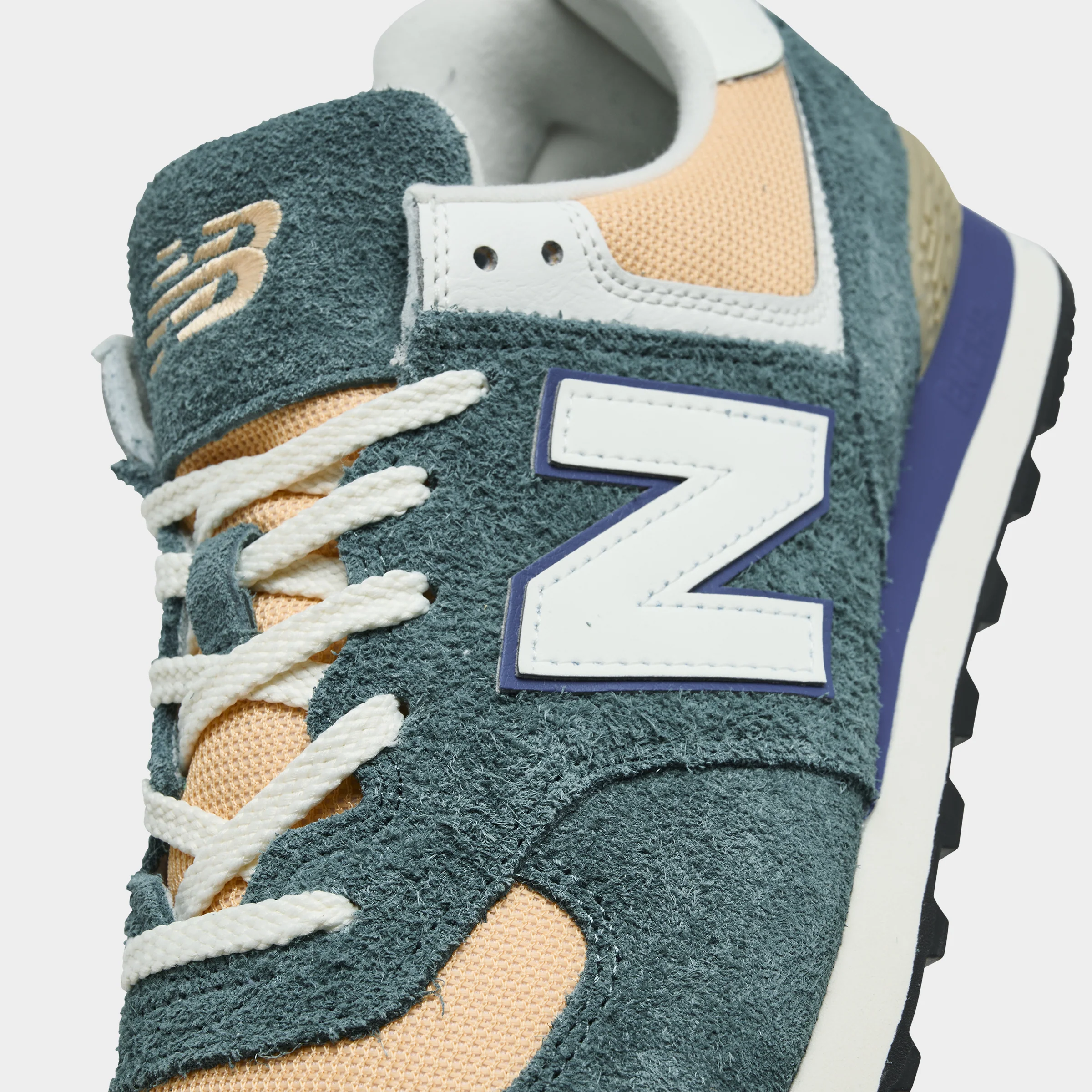 New Balance 574 New Spruce / Peach Blossom - Image 3