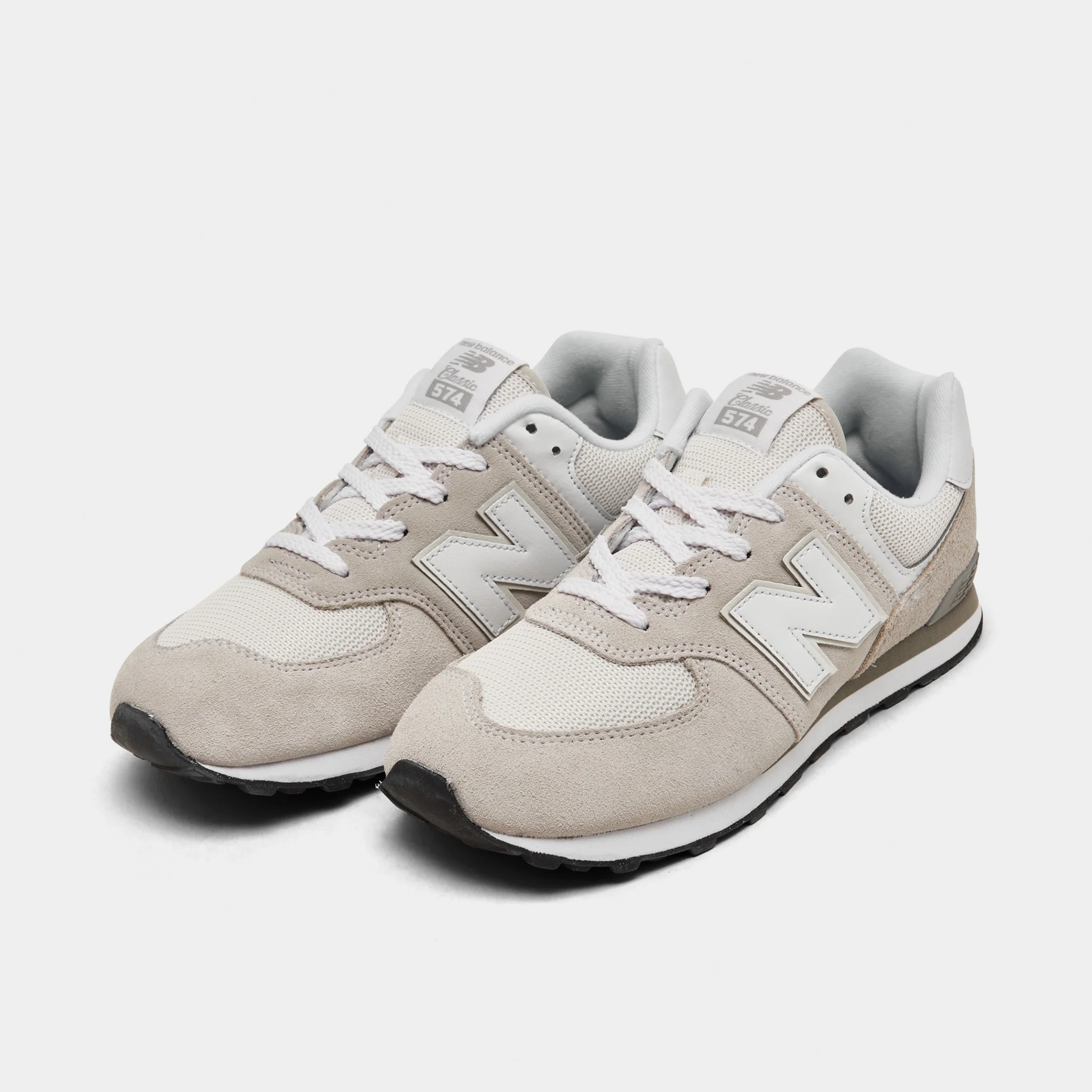 New Balance Juniors' 574 Nimbus Cloud / White - Image 2