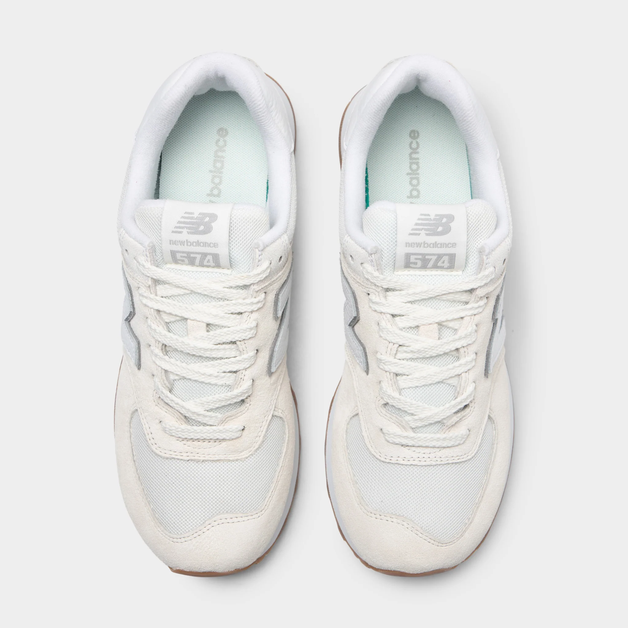 New Balance 574 Sea Salt / White - Concrete - Image 5