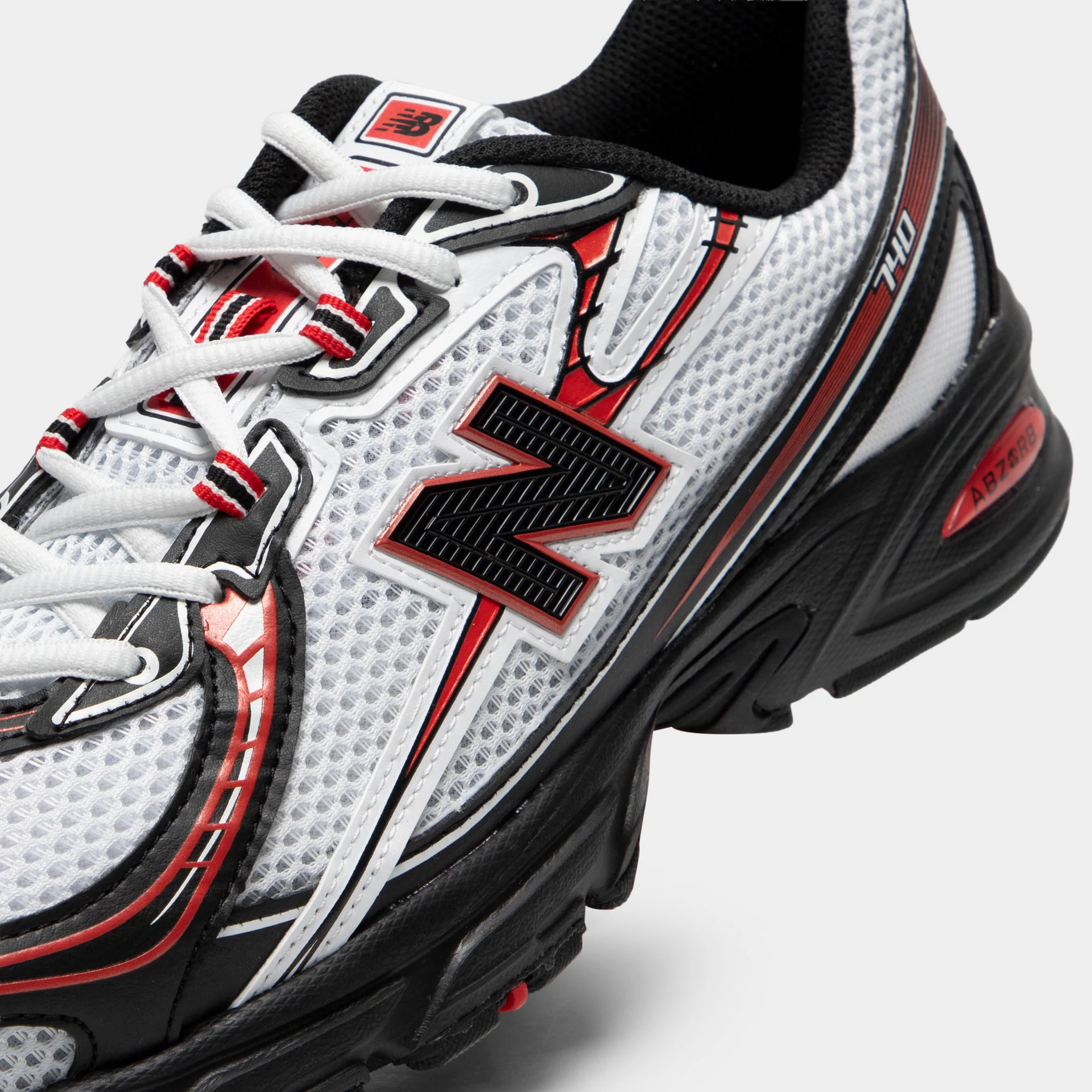 New Balance 740 White / Black - Red - Image 3