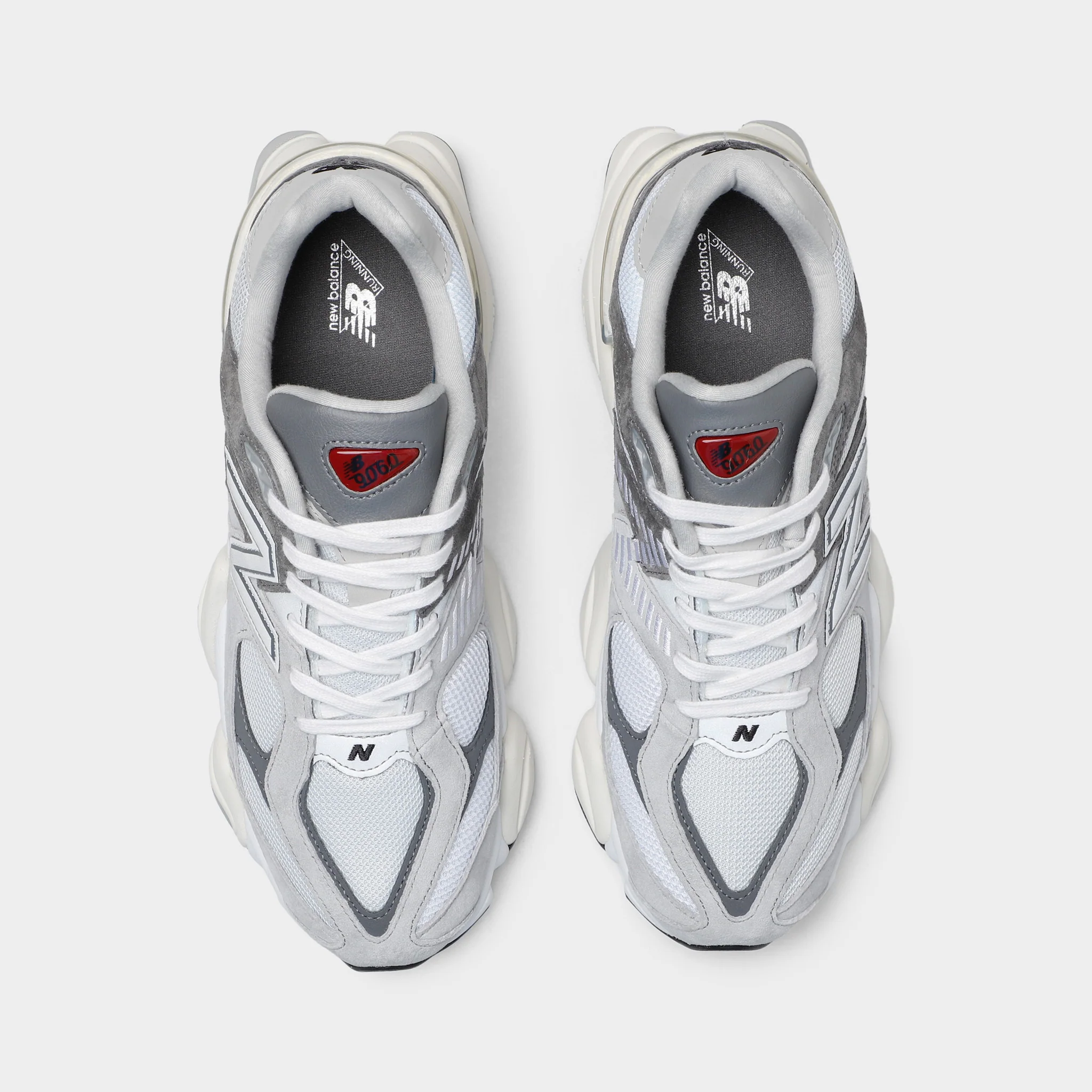 New Balance 9060 Rain Cloud / Castlerock - White - Image 5