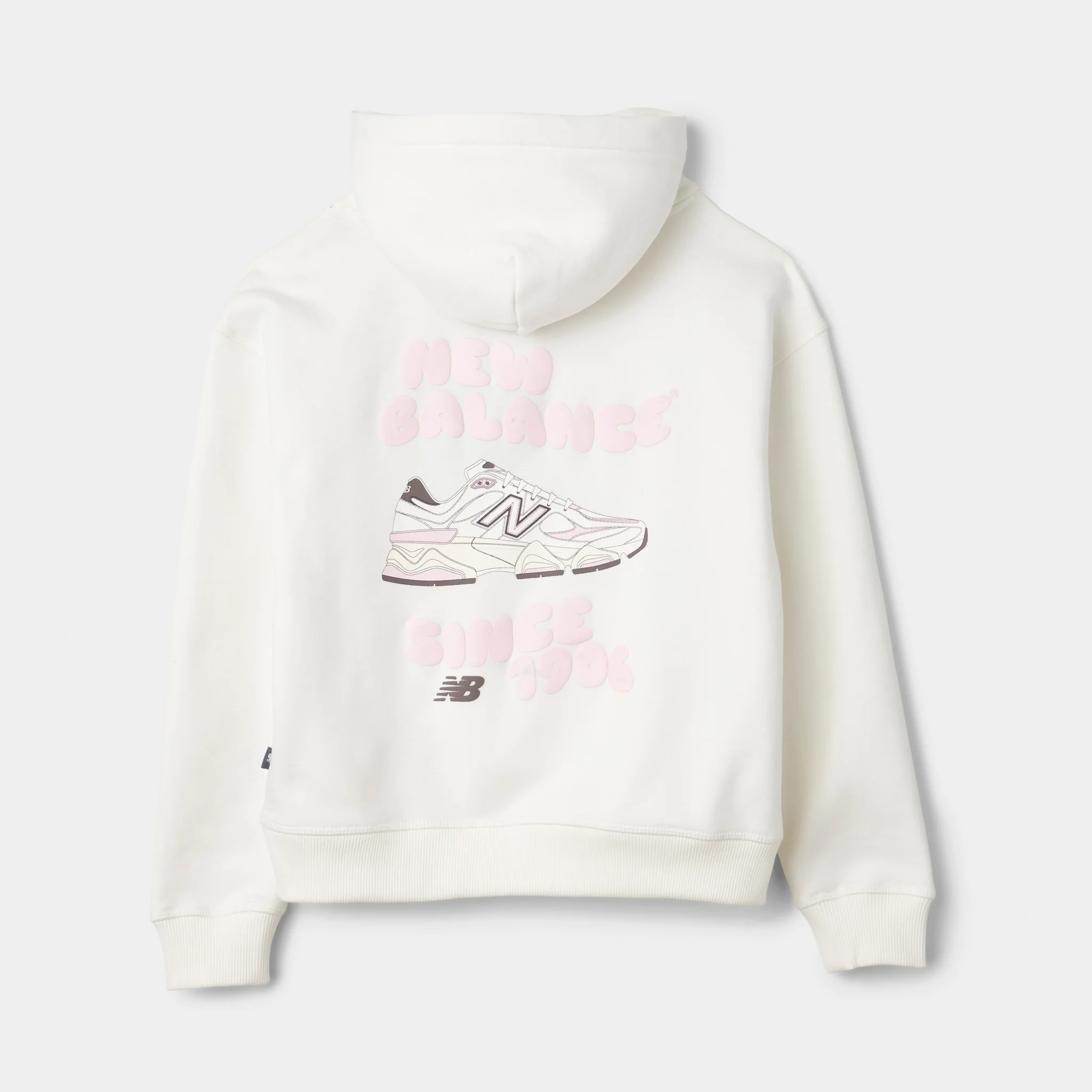 New Balance 9060 wavy Bubble Graphic Hoodie / Sea Salt - Image 2