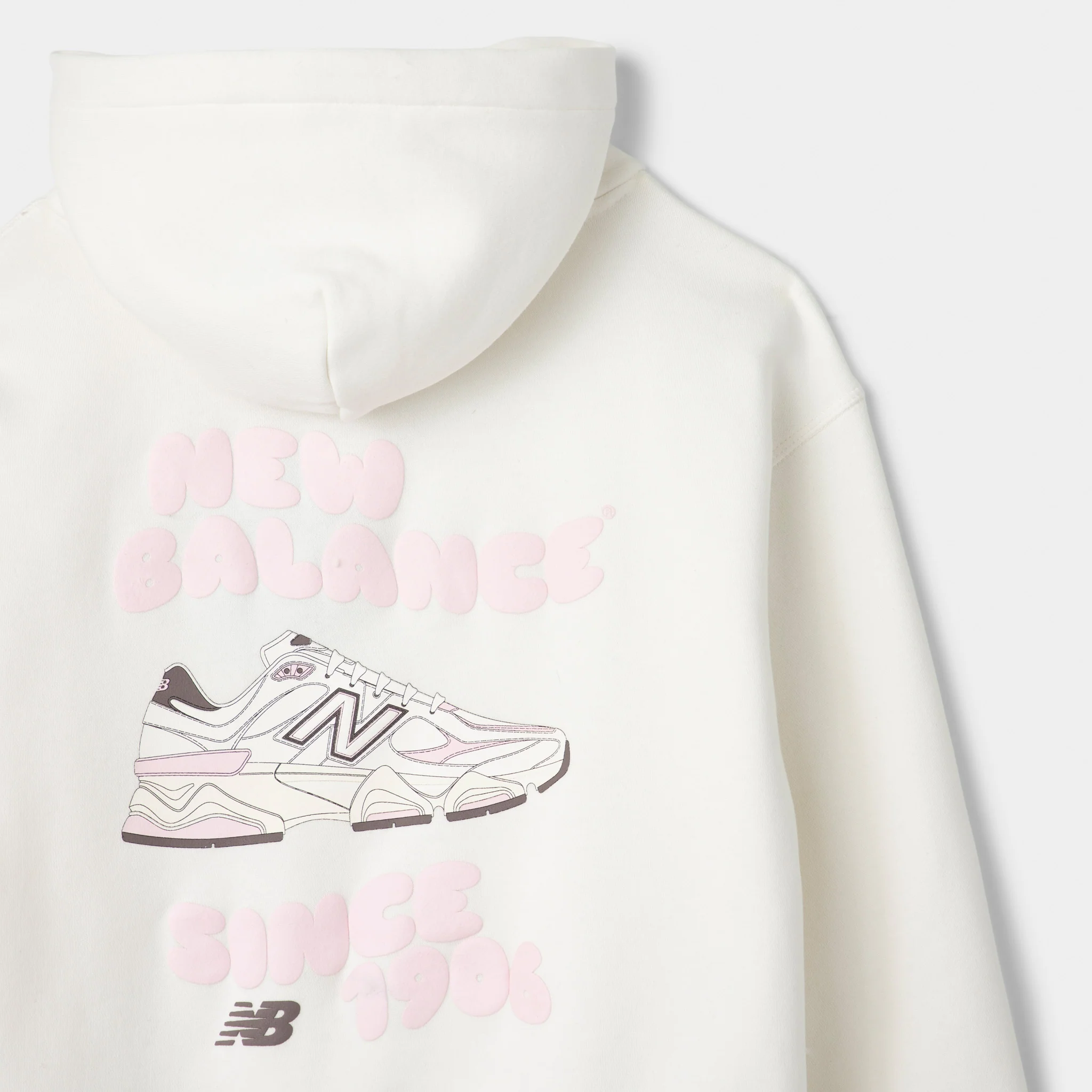 New Balance 9060 wavy Bubble Graphic Hoodie / Sea Salt - Image 5