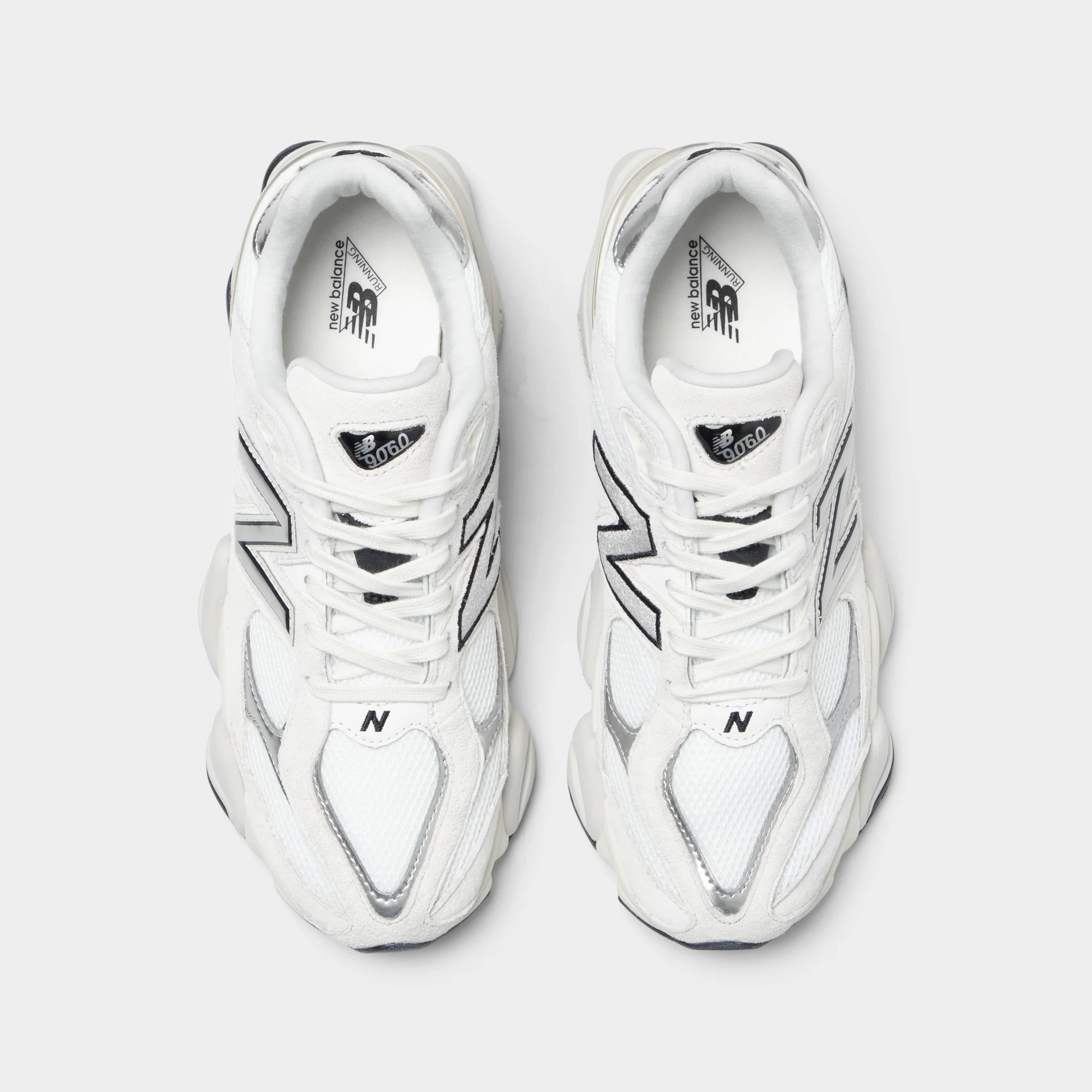 New Balance 9060 White / Silver - Image 5