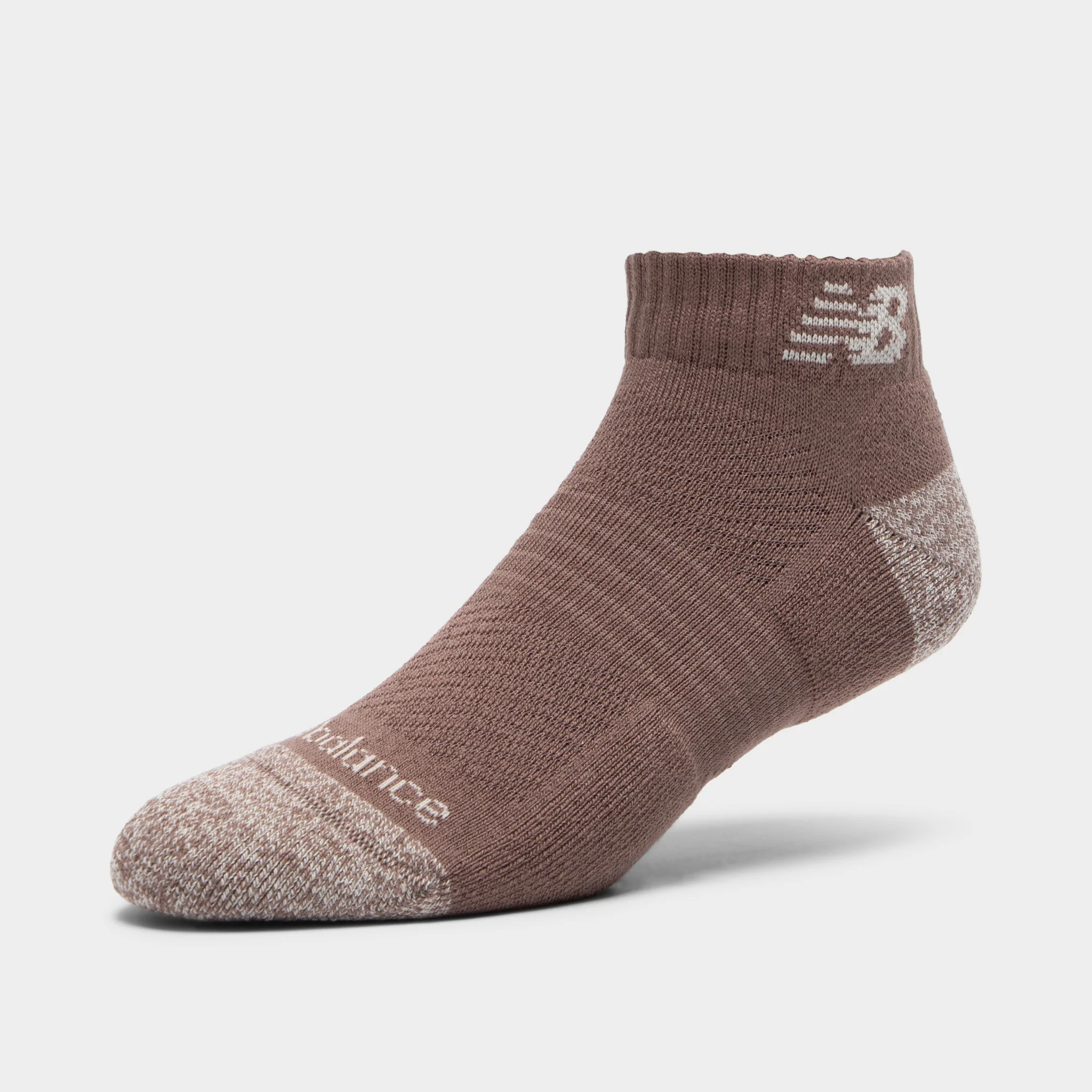 New Balance Active Cushion Low Cut Socks (3-Pack)Brown/Beige - Image 3