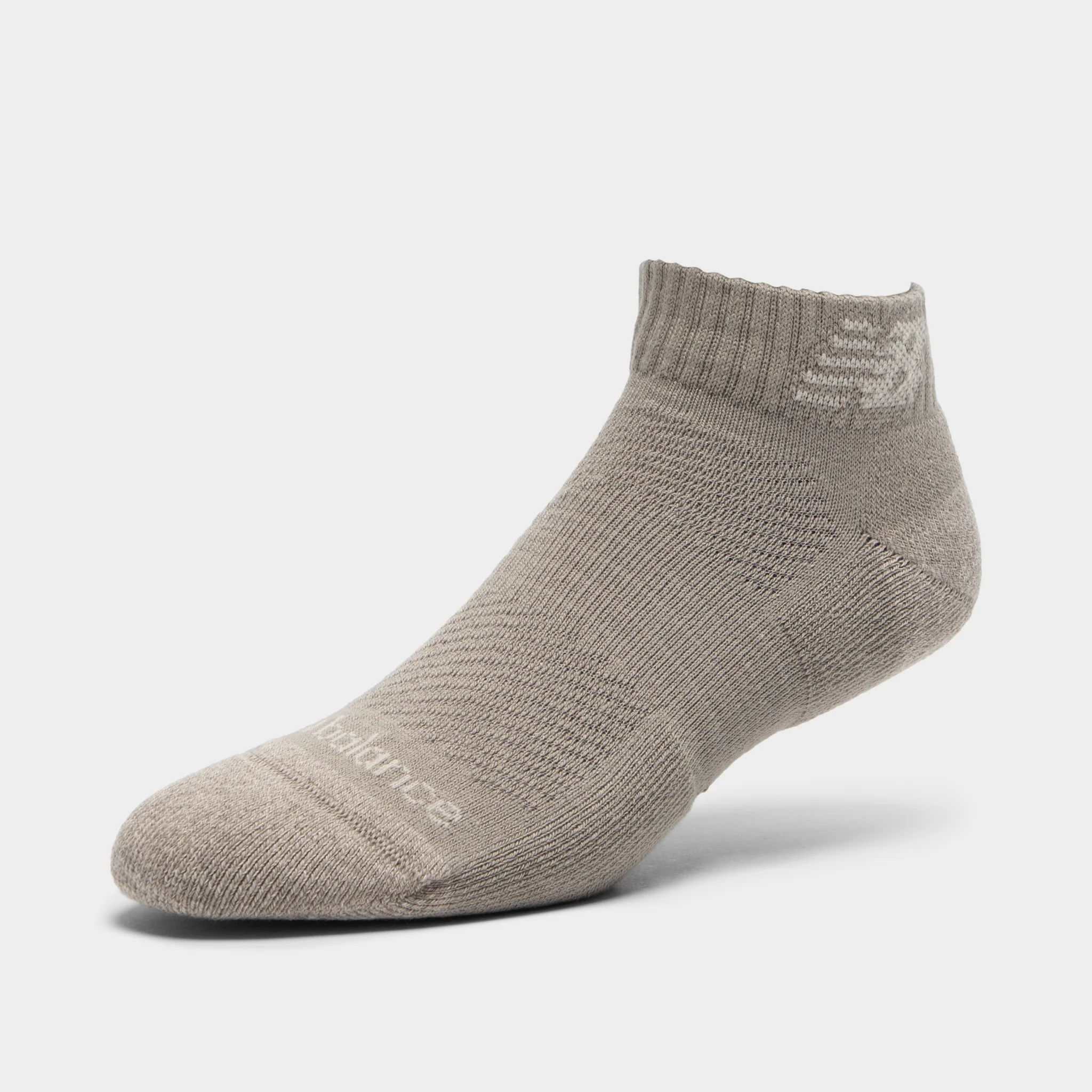 New Balance Active Cushion Low Cut Socks (3-Pack)Brown/Beige - Image 4