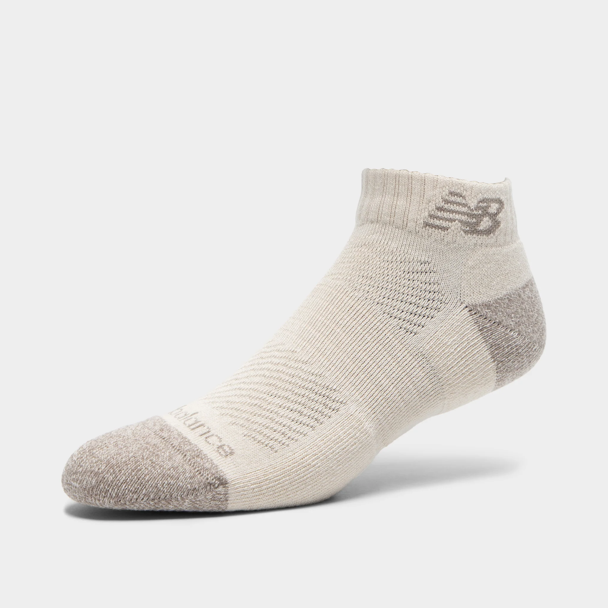 New Balance Active Cushion Low Cut Socks (3-Pack)Brown/Beige - Image 5