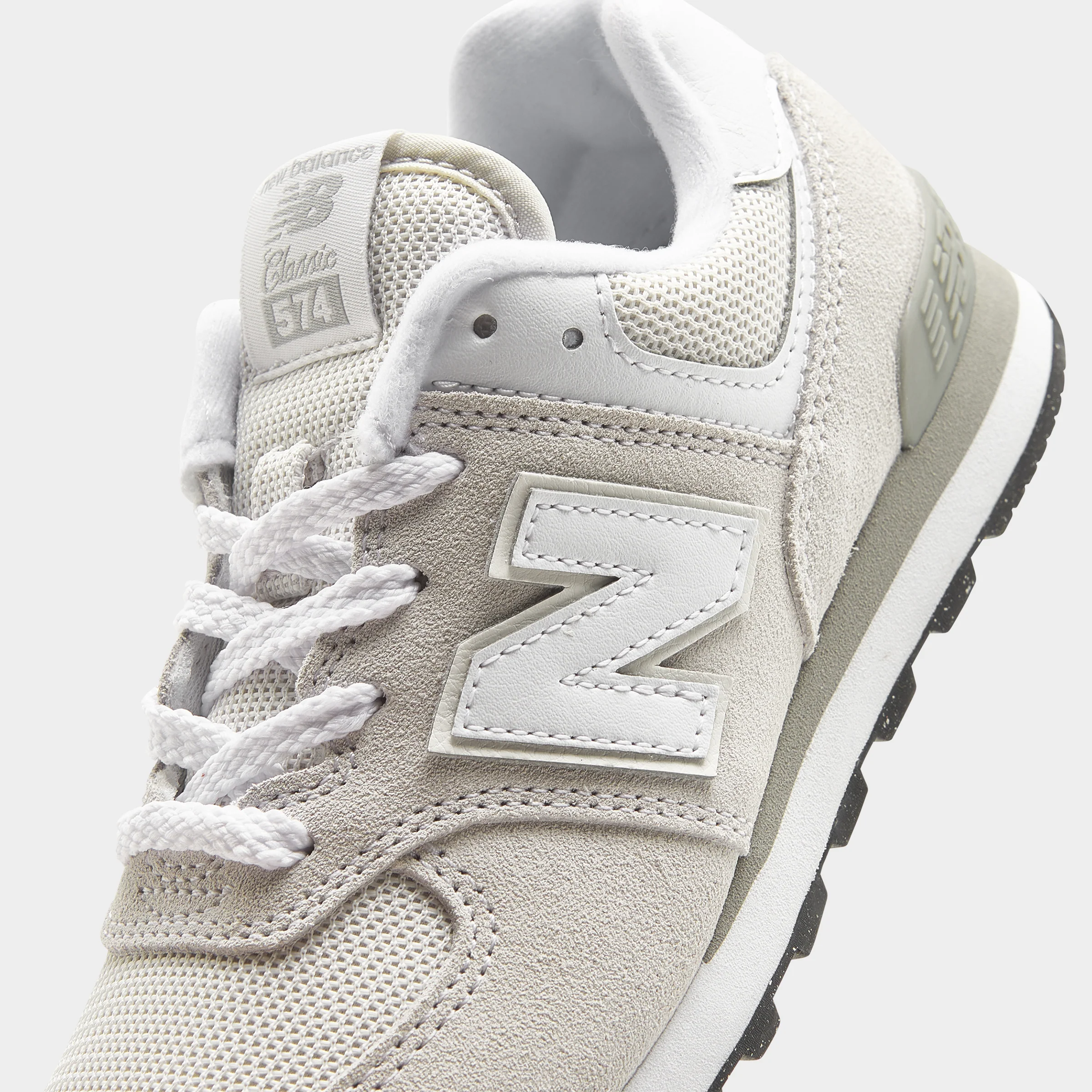 New Balance Children's 574 Nimbus Cloud / White - Image 3