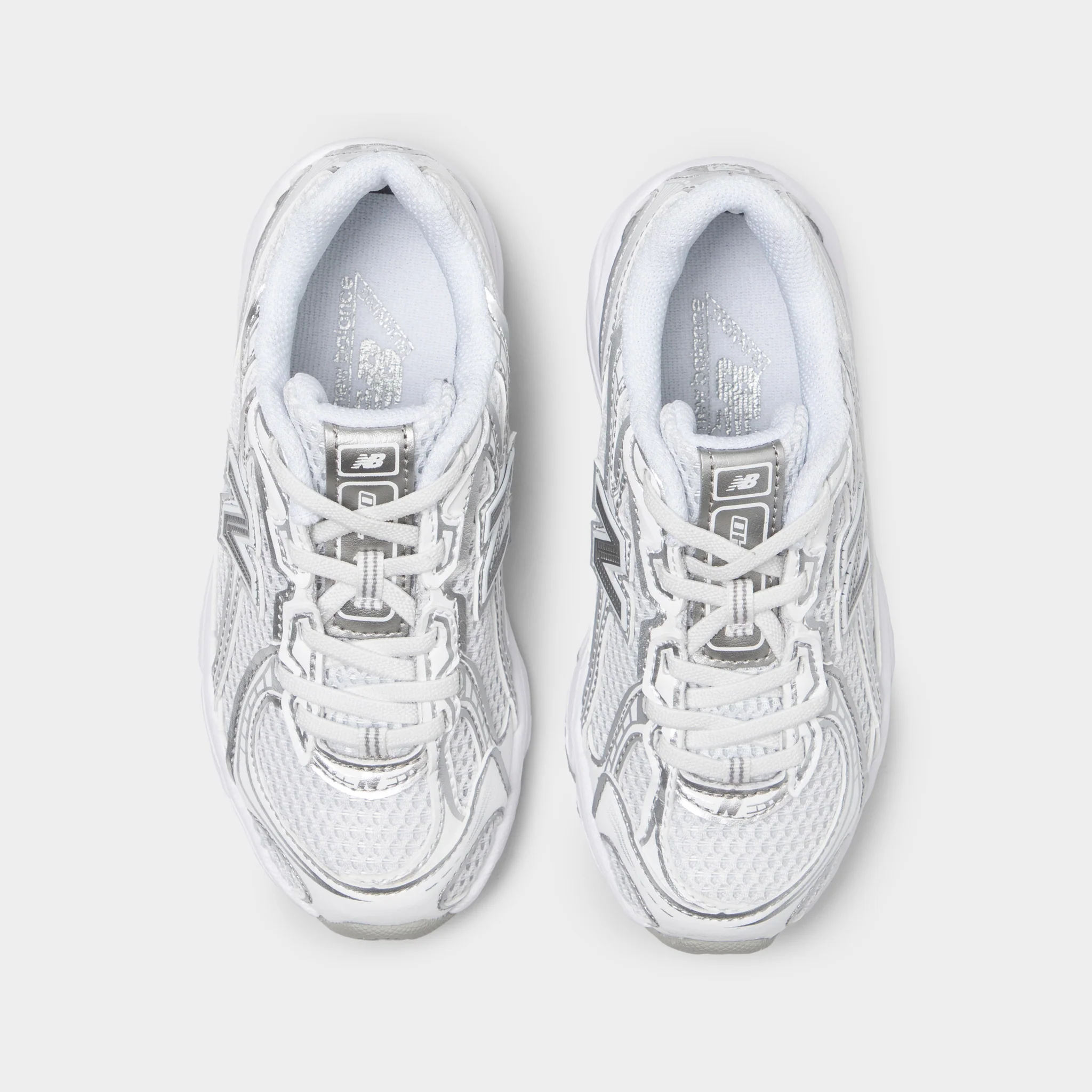 New Balance Children's 740 White / Silver Metallic - Image 5