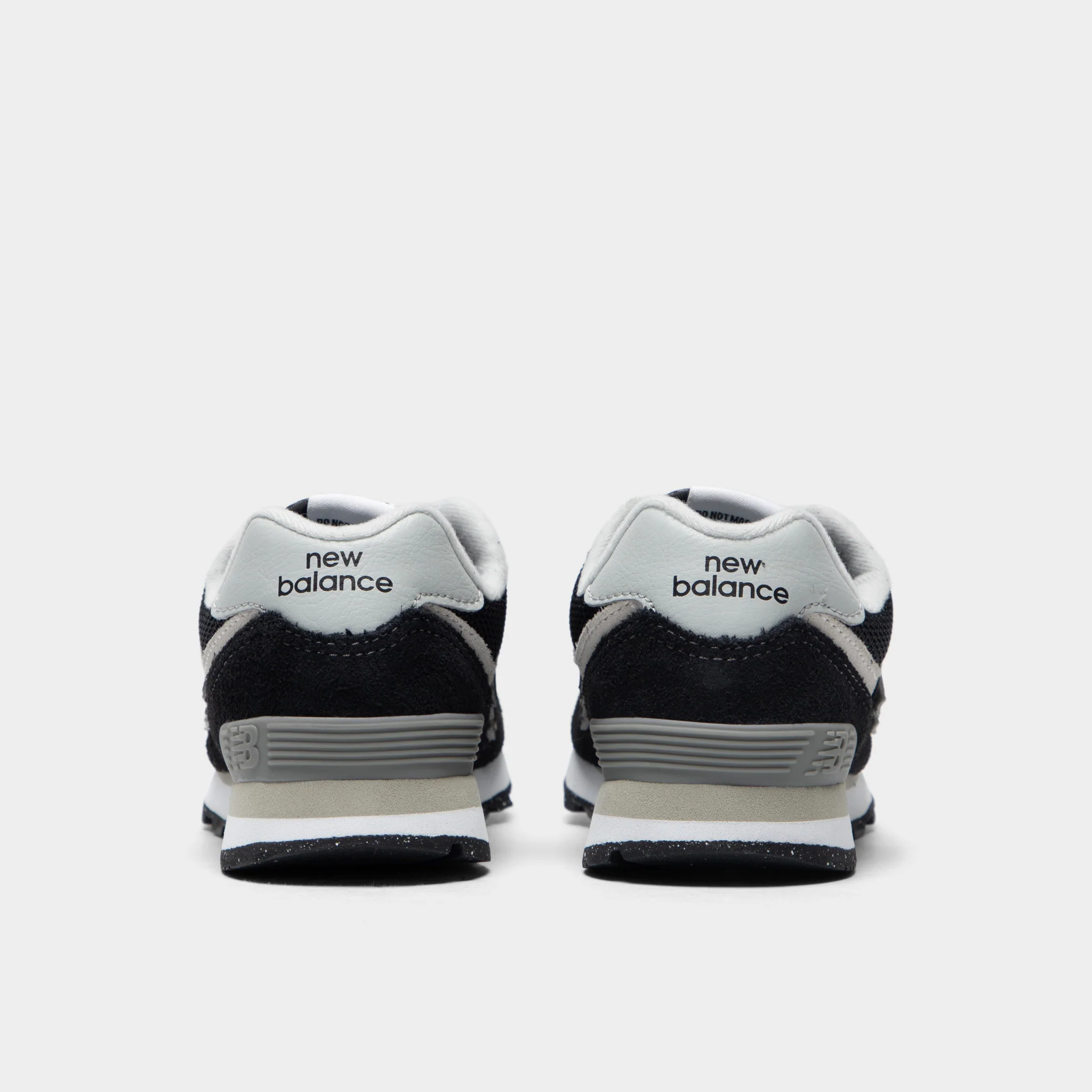 New Balance Children's 574 Black / White - Image 4