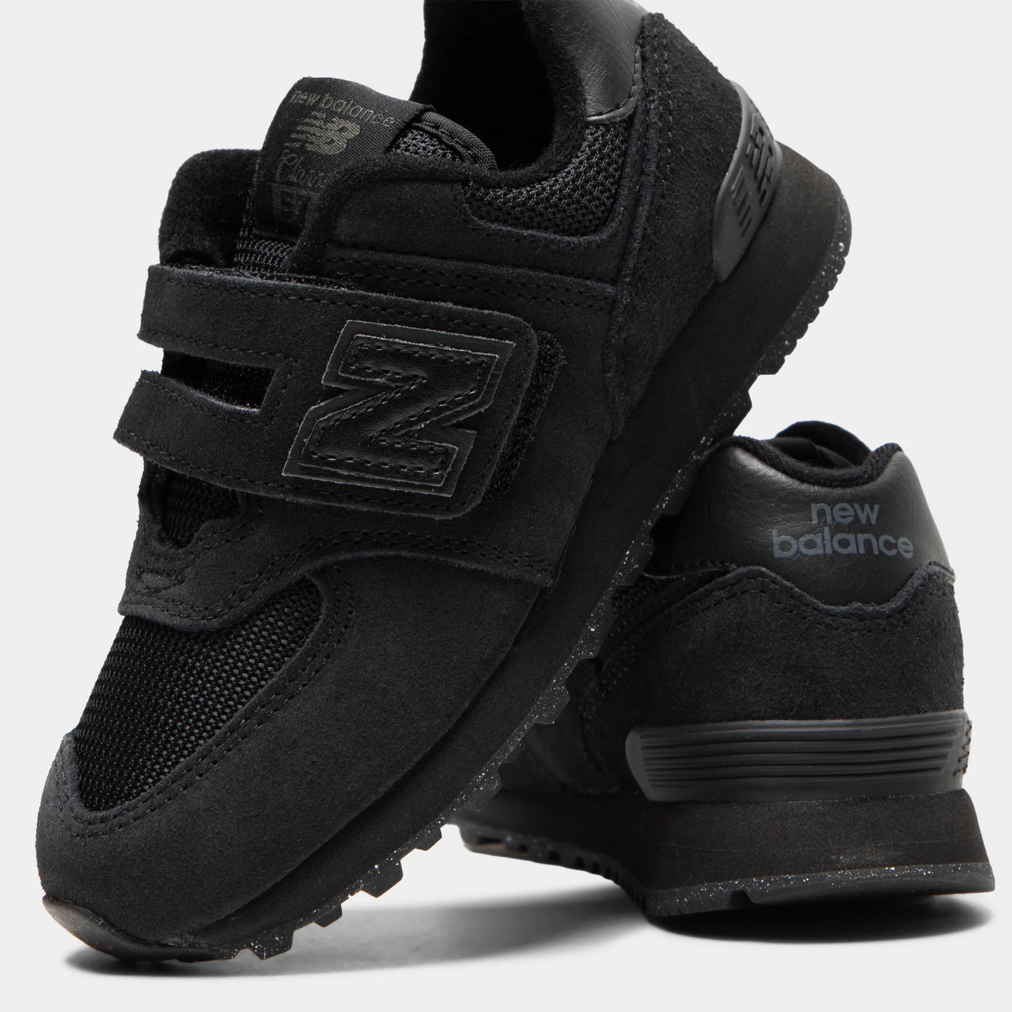 New Balance Children's 574 Black / Black - Image 3