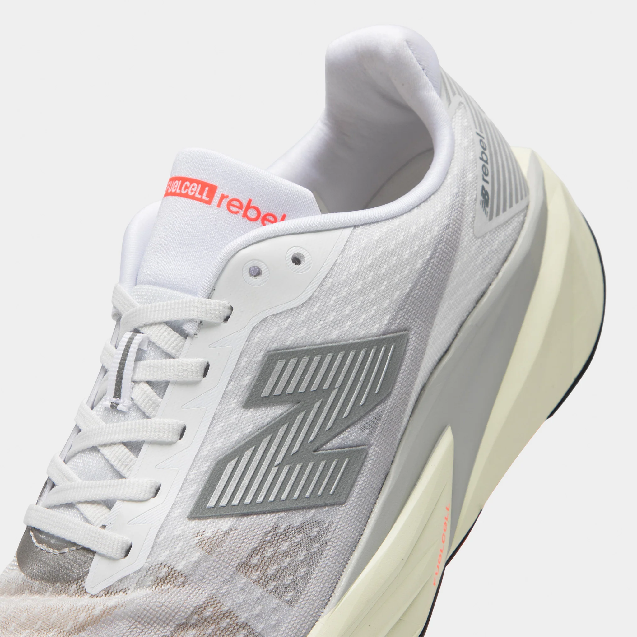 New Balance FuelCell Rebel v5 White / Grey - Image 3