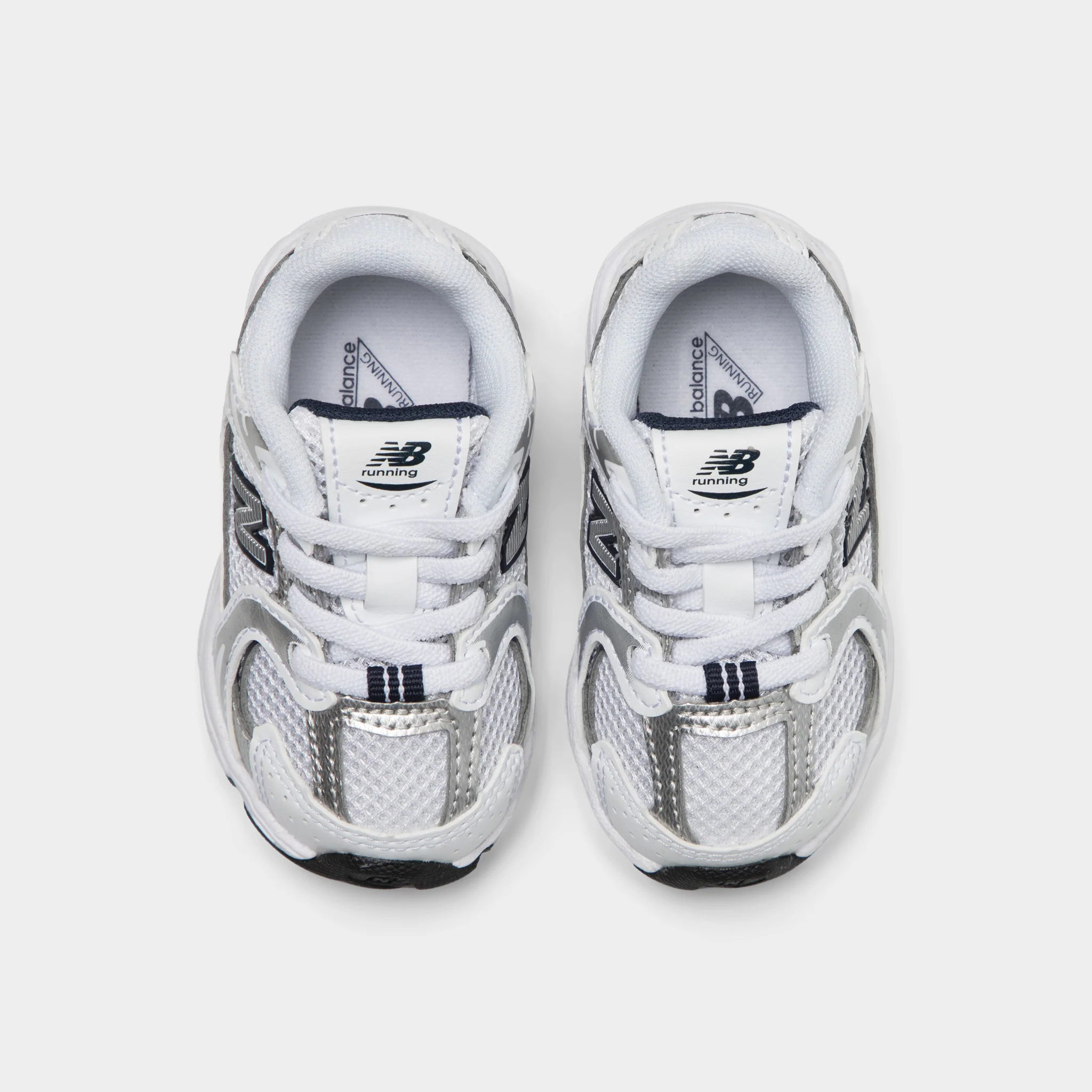New Balance Infants' 530 Natural Indigo / Silver Metallic - Image 5