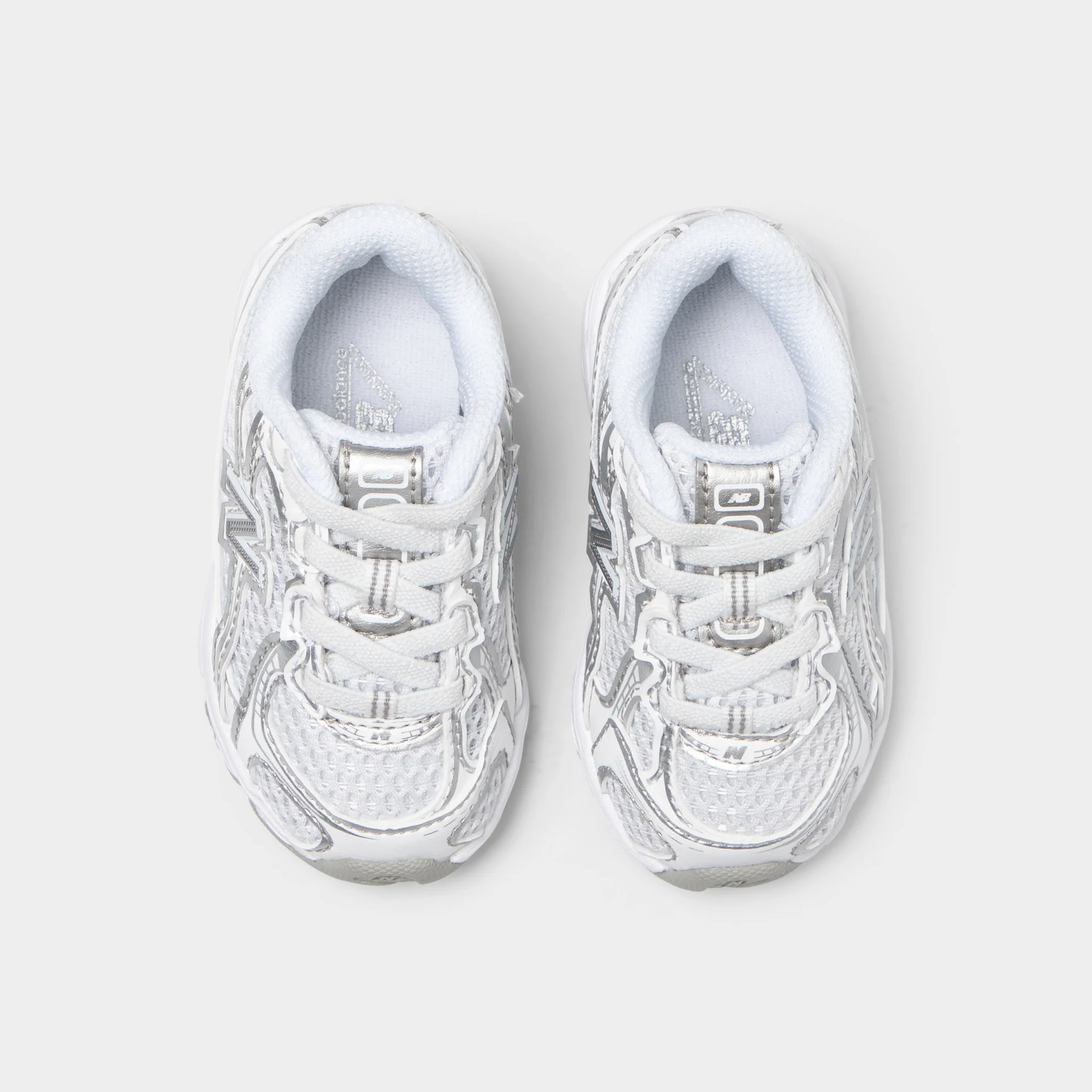 New Balance Infants' 740 White / Silver Metallic - Image 5