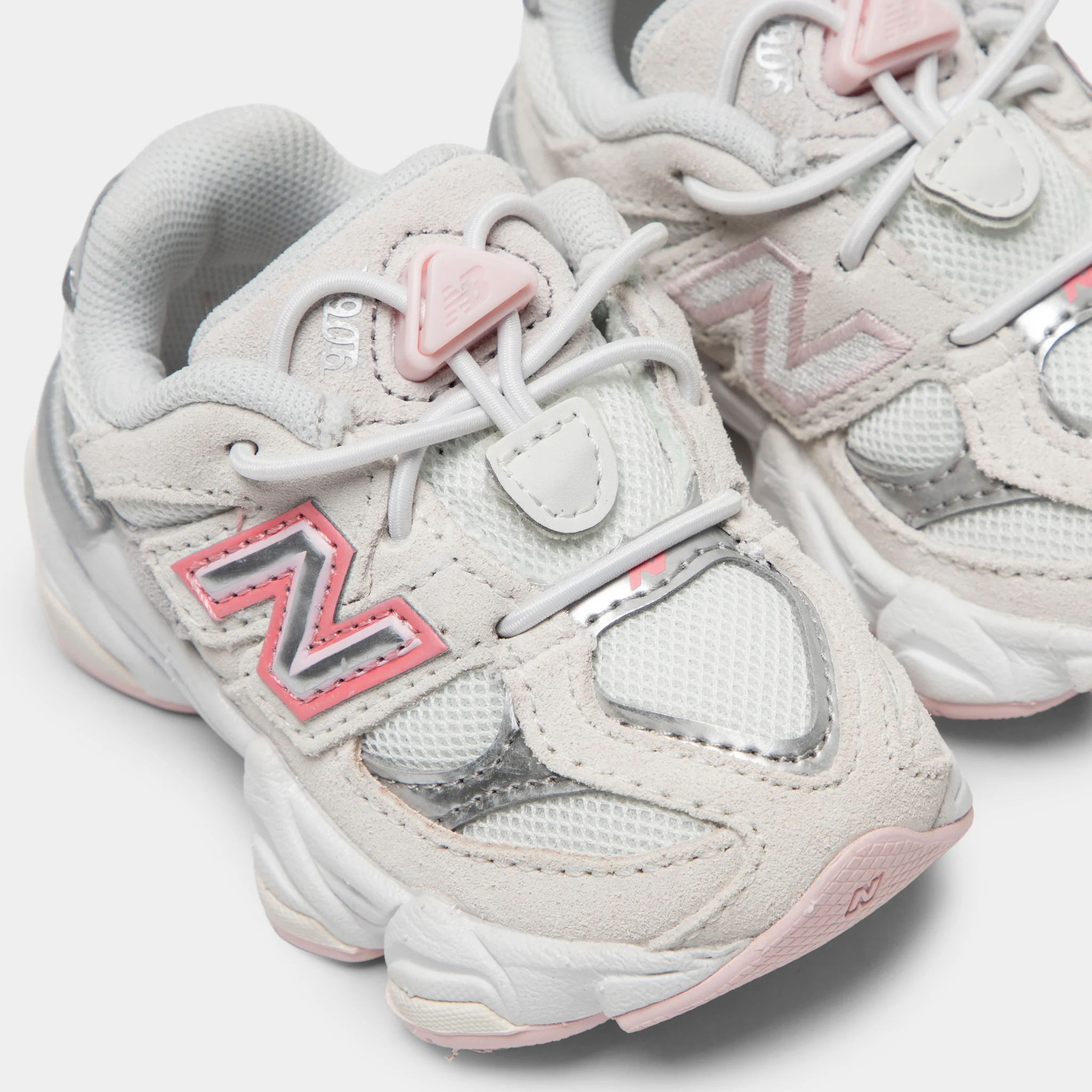 New Balance Infants' 9060 White / Pink - Image 3
