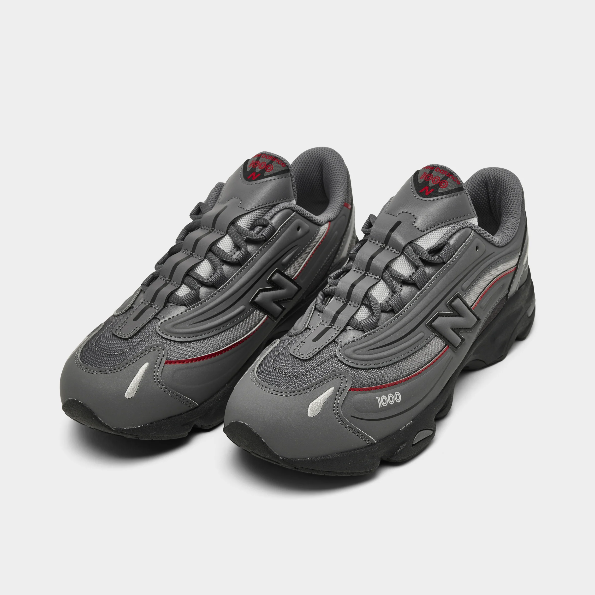 New Balance Juniors' 1000 Castlerock / Team Red - Image 2