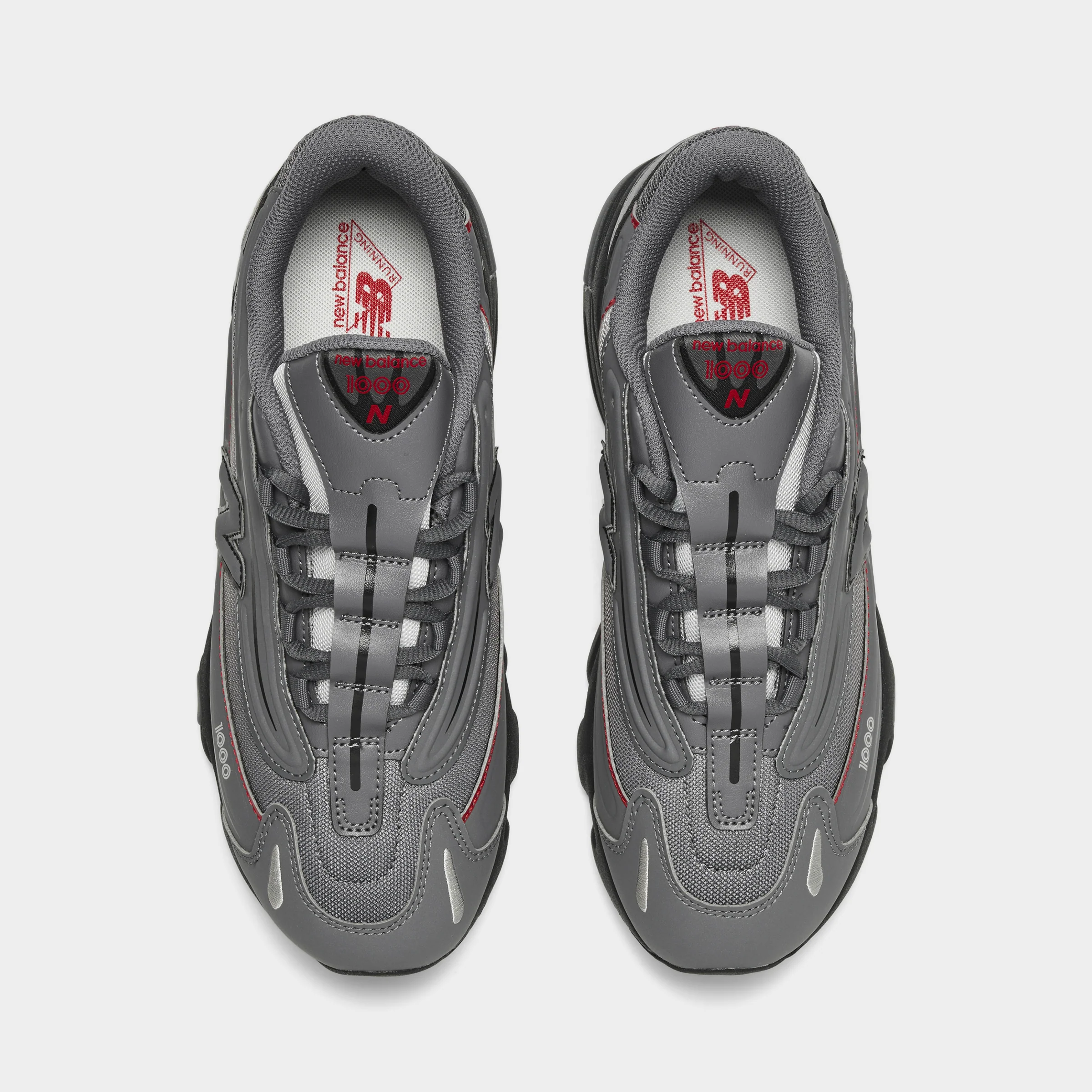 New Balance Juniors' 1000 Castlerock / Team Red - Image 5
