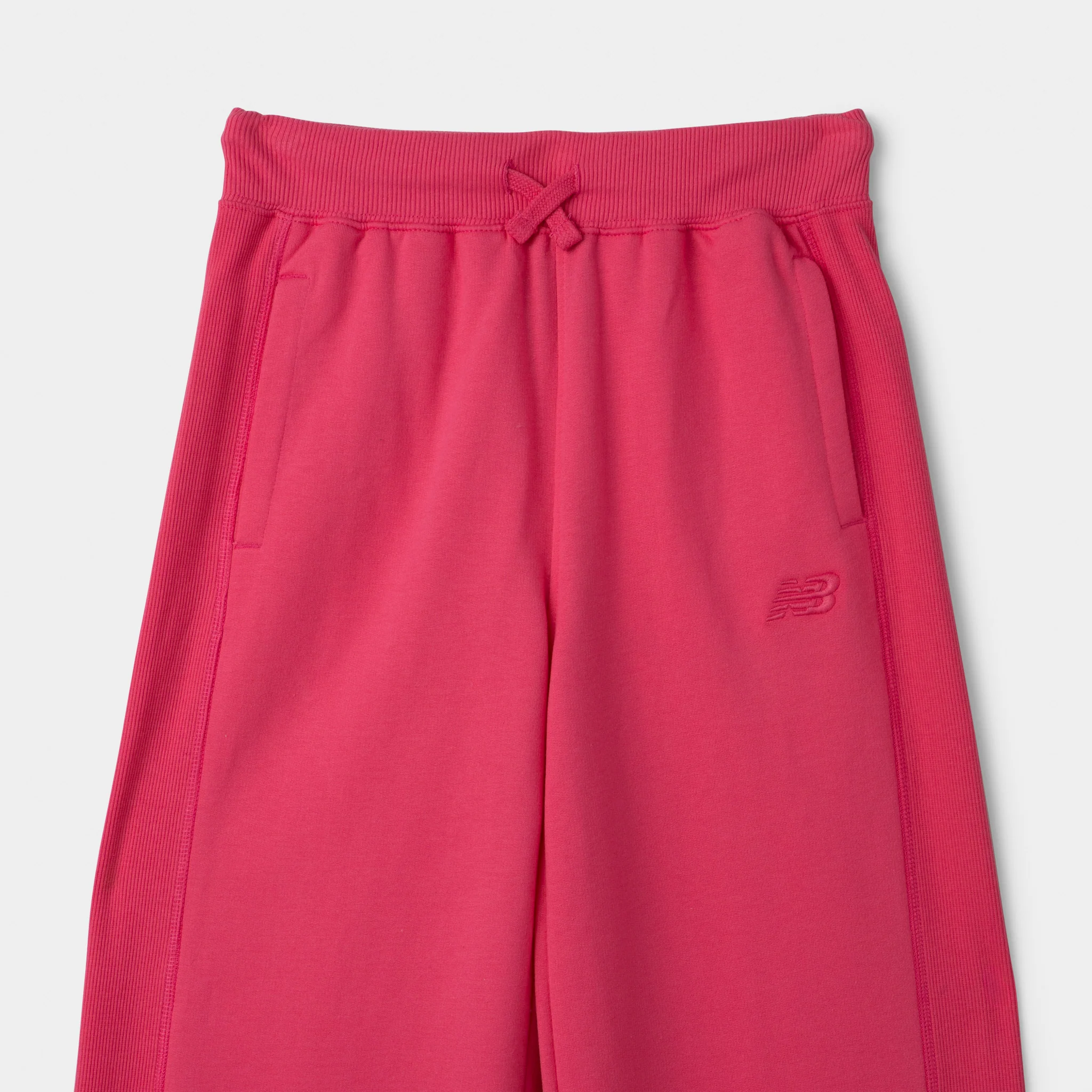New Balance Junior Girls' Rib Side Panel Pants / Dragon Berry - Image 4