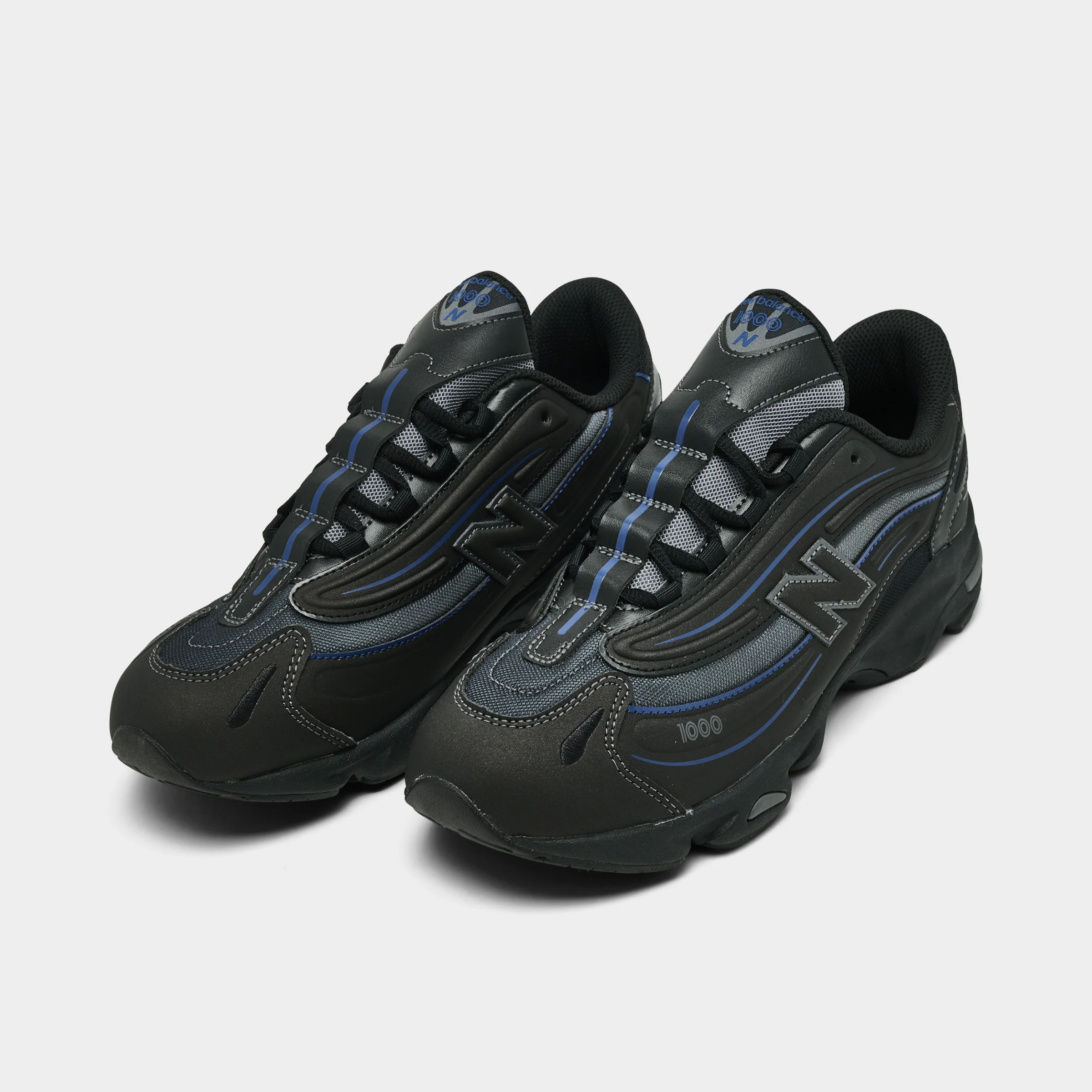 New Balance Juniors' 1000 Black / Galaxy Blue - Image 2