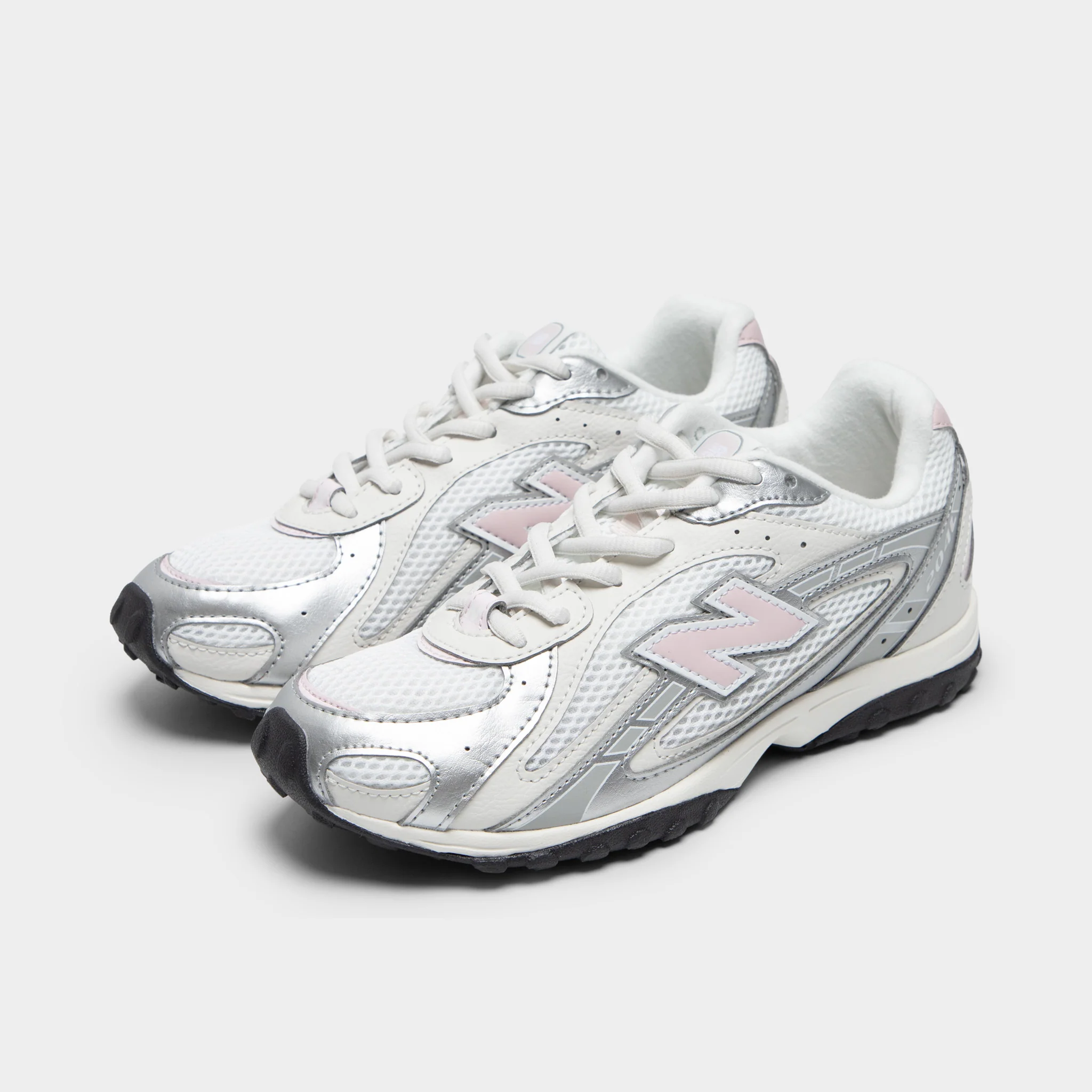 New Balance Juniors' 204L White / Rosewood - Image 2