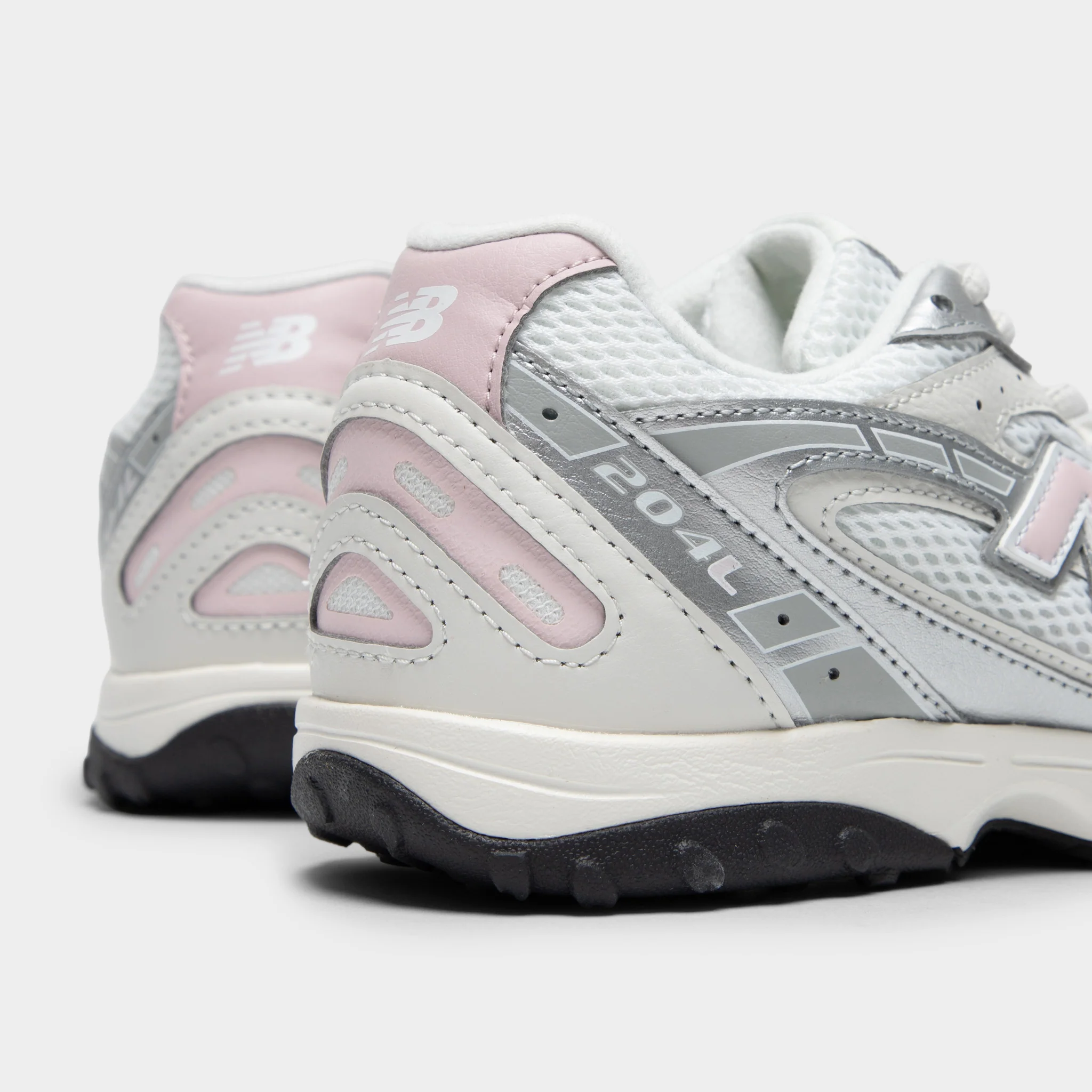 New Balance Juniors' 204L White / Rosewood - Image 3