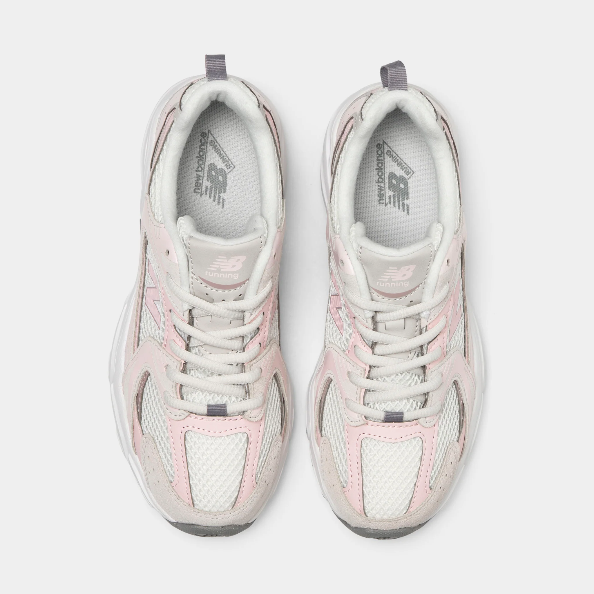 New Balance Juniors' 530 Grey Matter / Pink Salt - Image 5