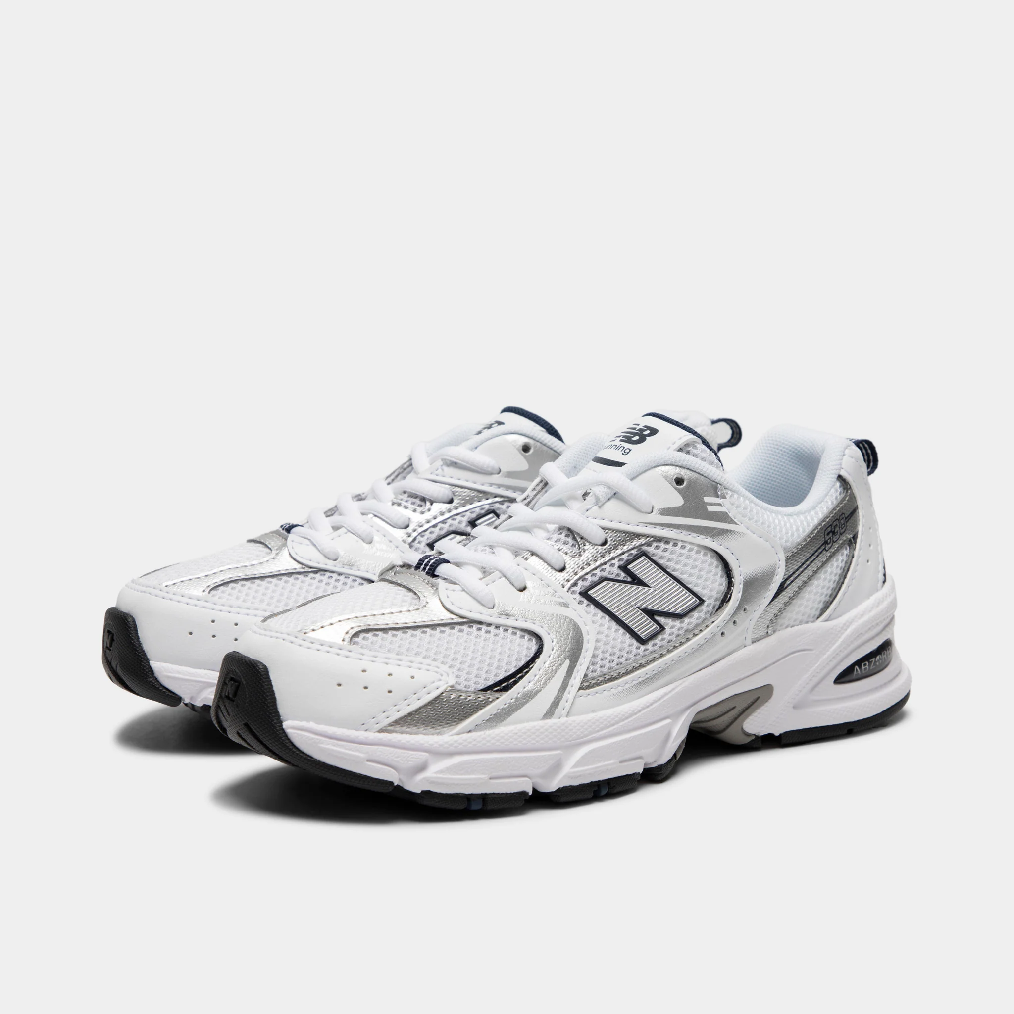 New Balance Juniors' 530 Natural Indigo / Silver Metallic - Image 2