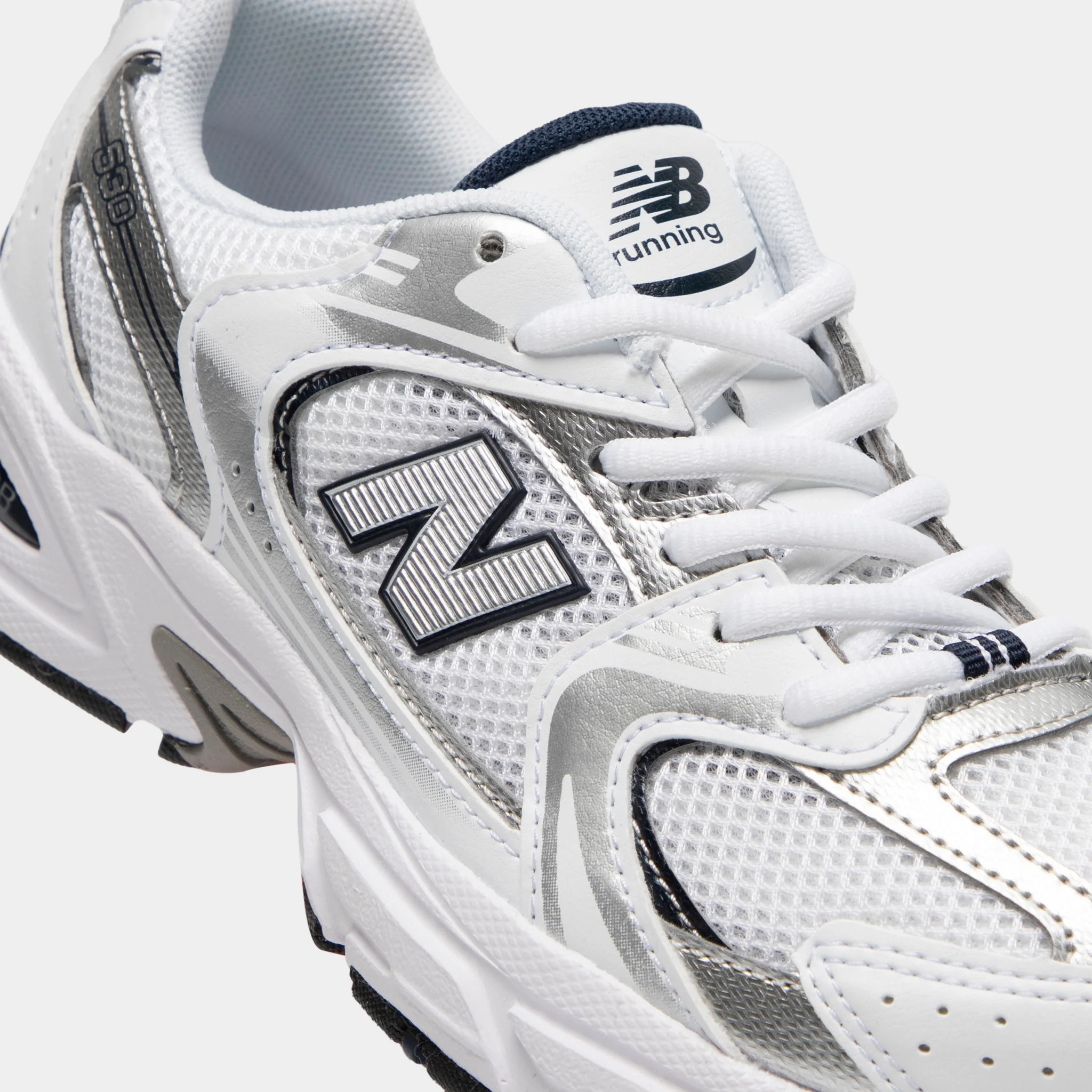 New Balance Juniors' 530 Natural Indigo / Silver Metallic - Image 3