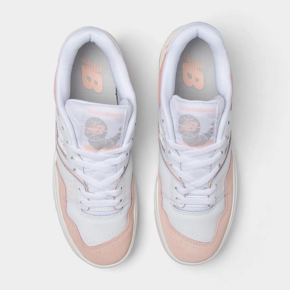New Balance Juniors' 550 White / Pink Haze - Image 5