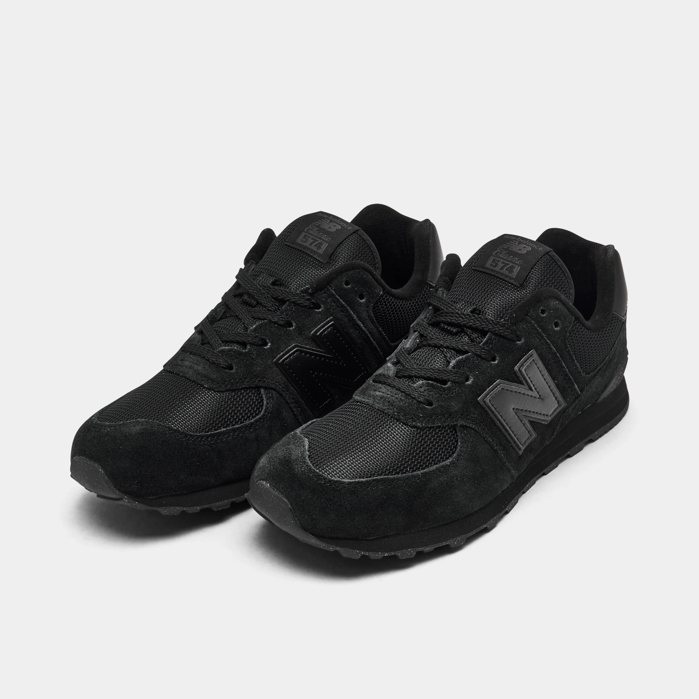 New Balance Juniors' 574 / Black - Image 2