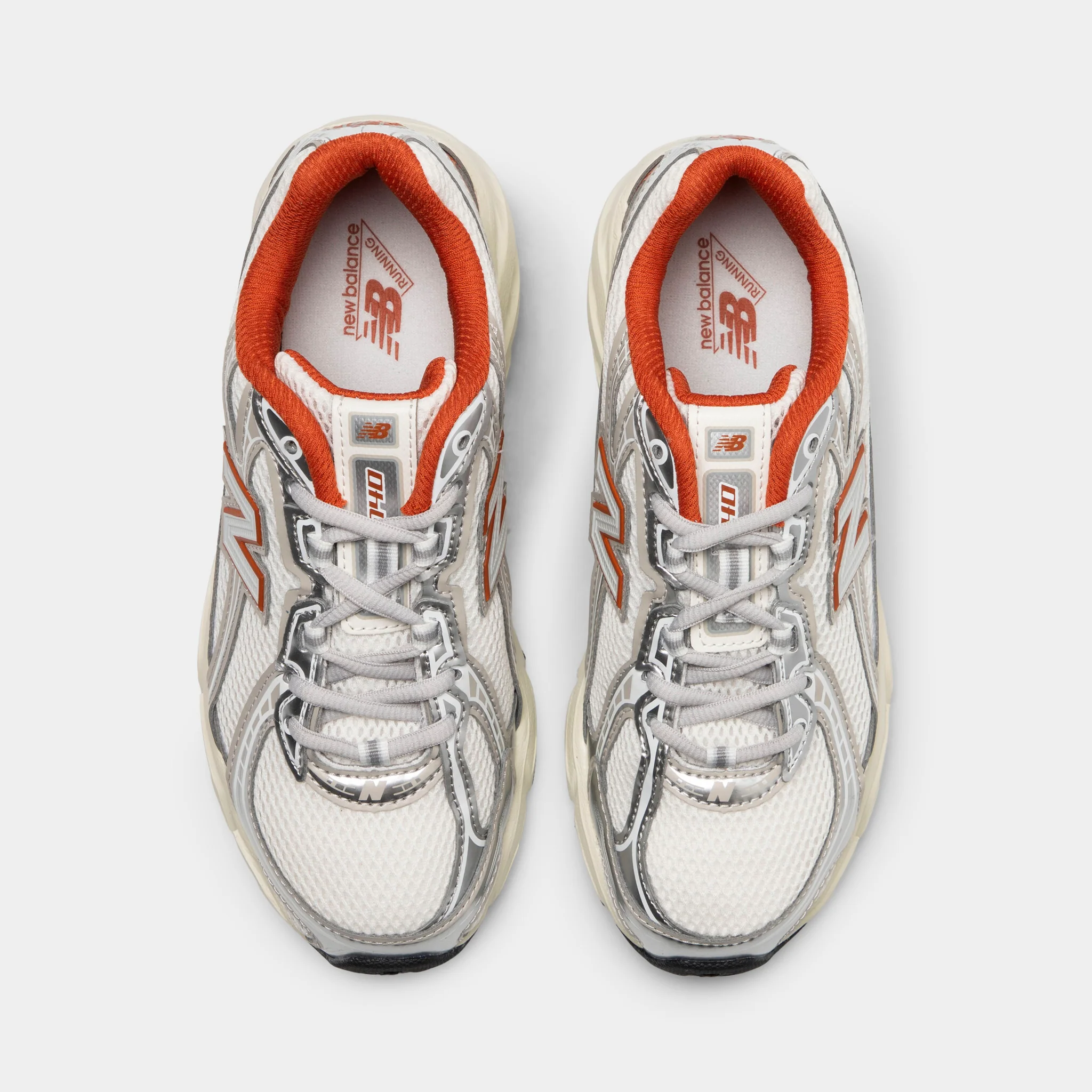 New Balance Juniors' 740 Silver Metallic / Cinnamon - Image 5