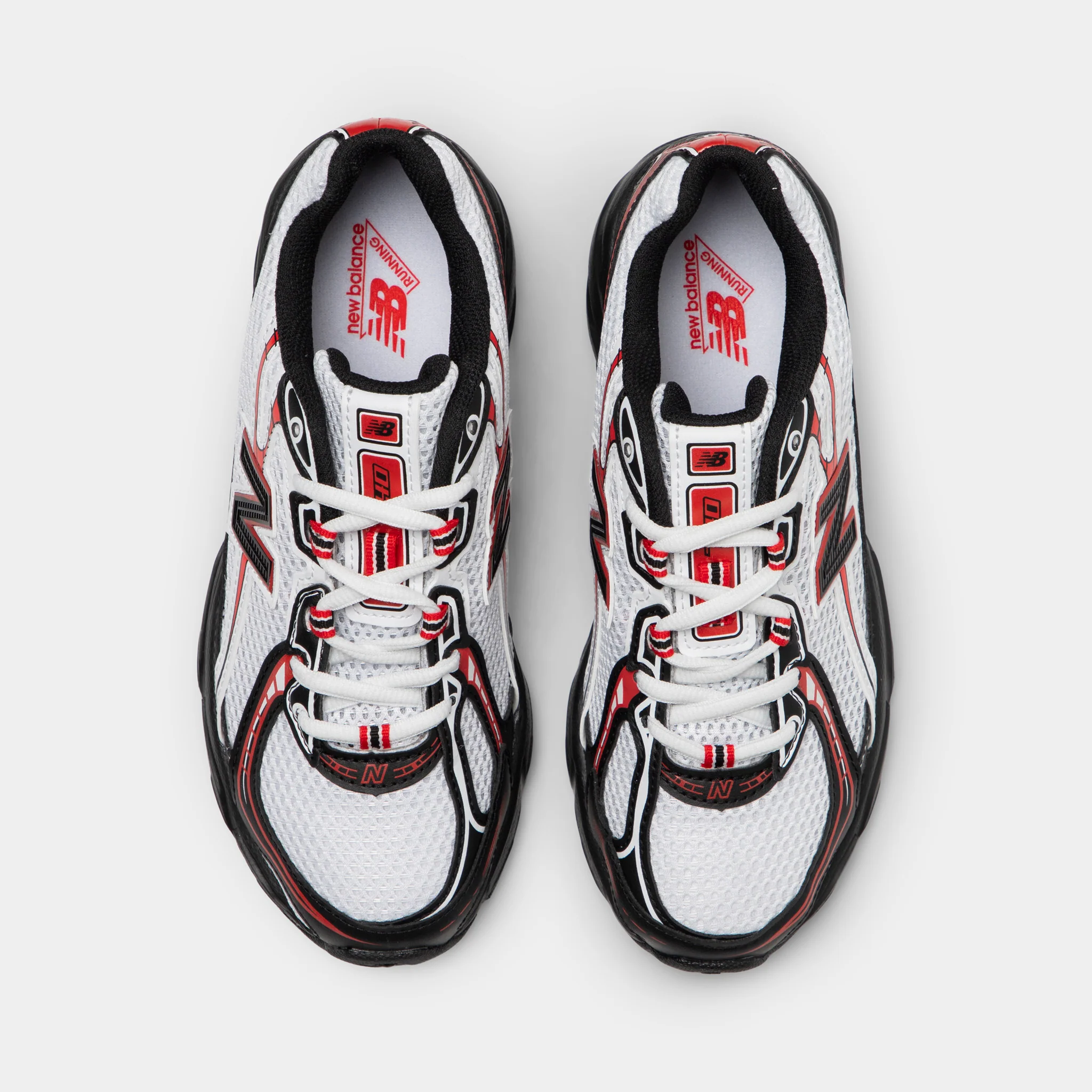 New Balance Juniors' 740 White / Black - Red - Image 5