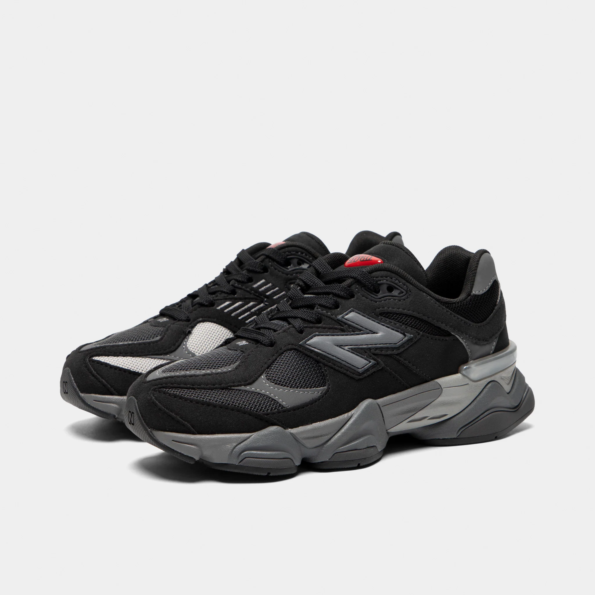 New Balance Juniors' 9060 Black / Castlerock - Image 2