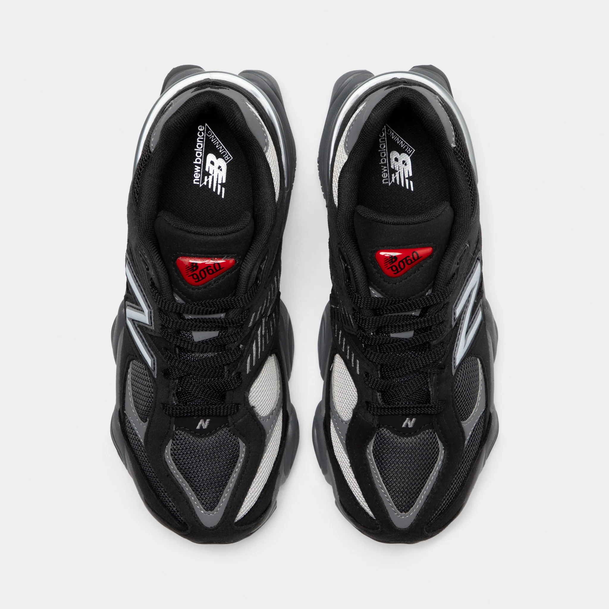 New Balance Juniors' 9060 Black / Castlerock - Image 5