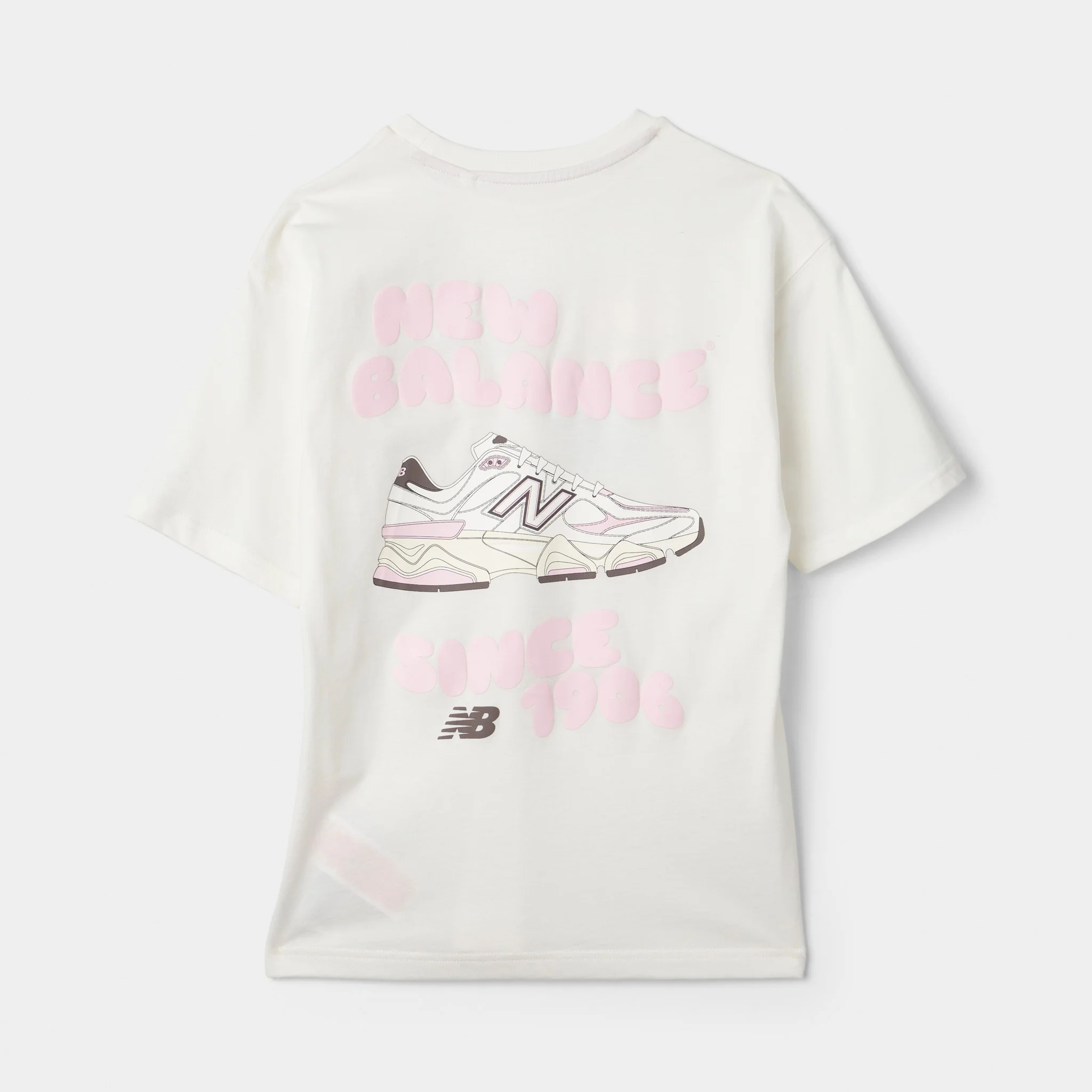 New Balance Juniors' 9060 Bubble Grpahic Tee / Sea Salt - Image 2