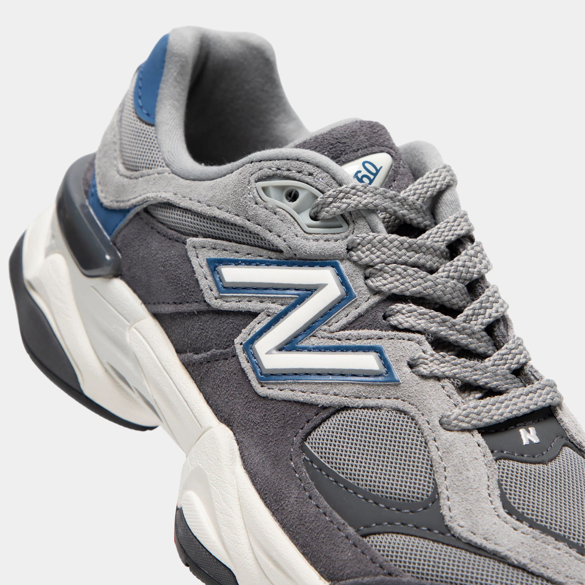 New Balance Juniors' 9060 Slate Grey / Magnet - Magic Blue - Image 3