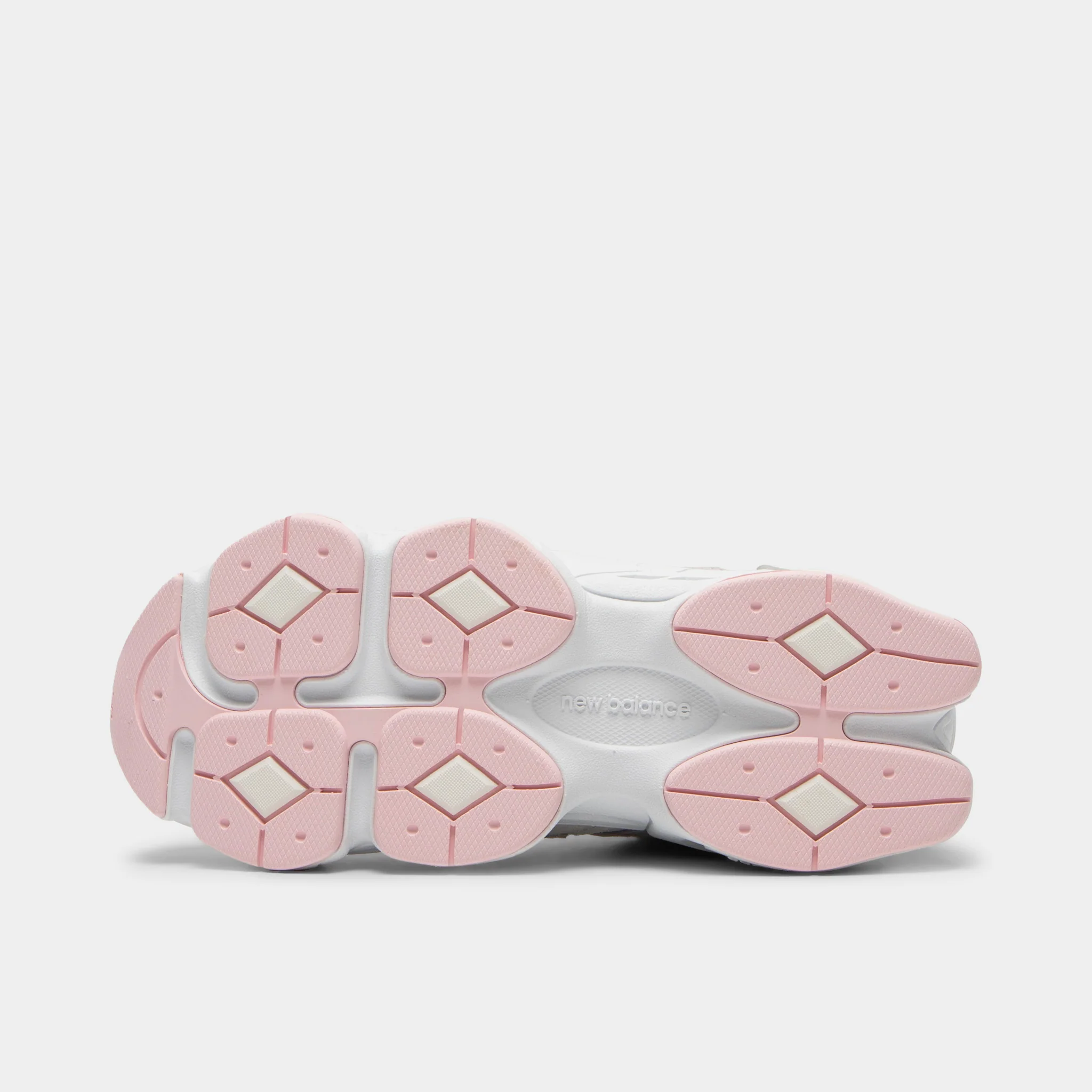 New Balance Juniors' 9060 White / Pink - Image 6