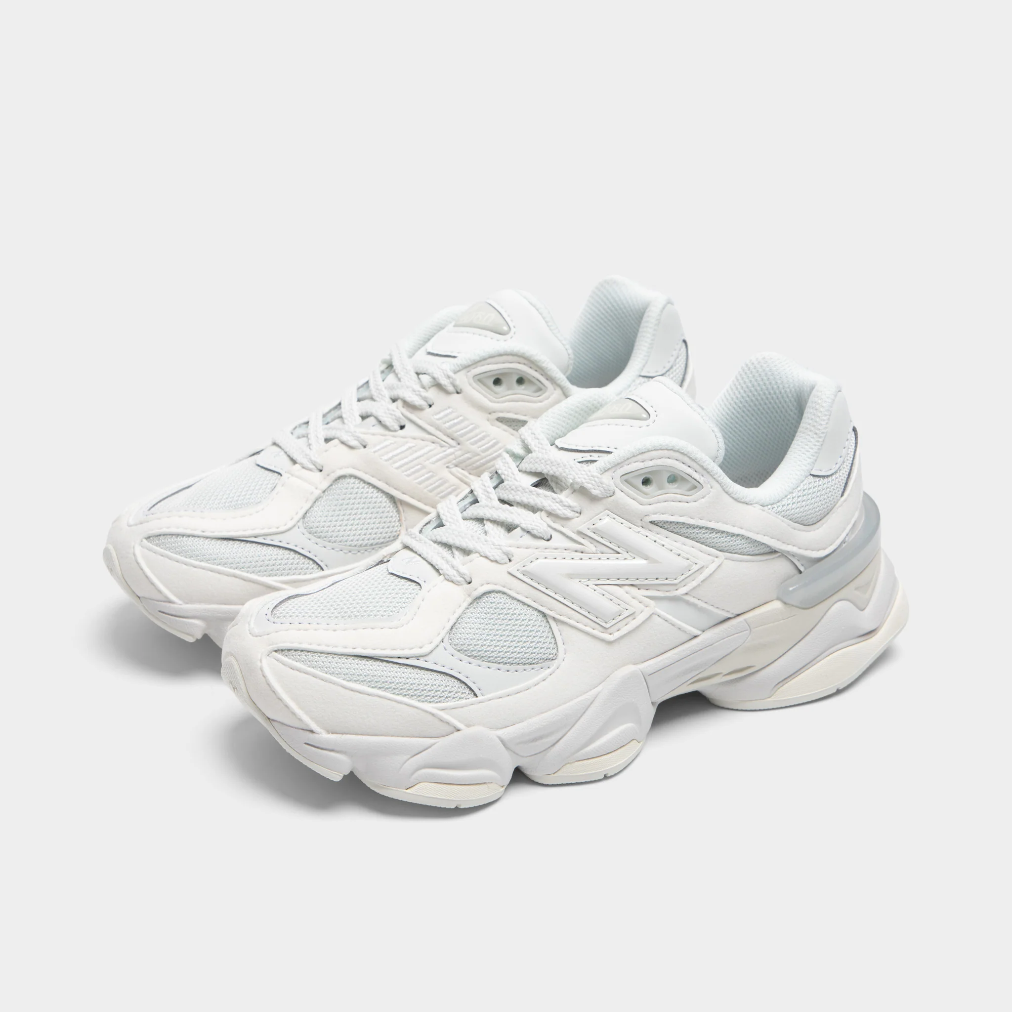 New Balance Juniors' 9060 White / White - Image 2