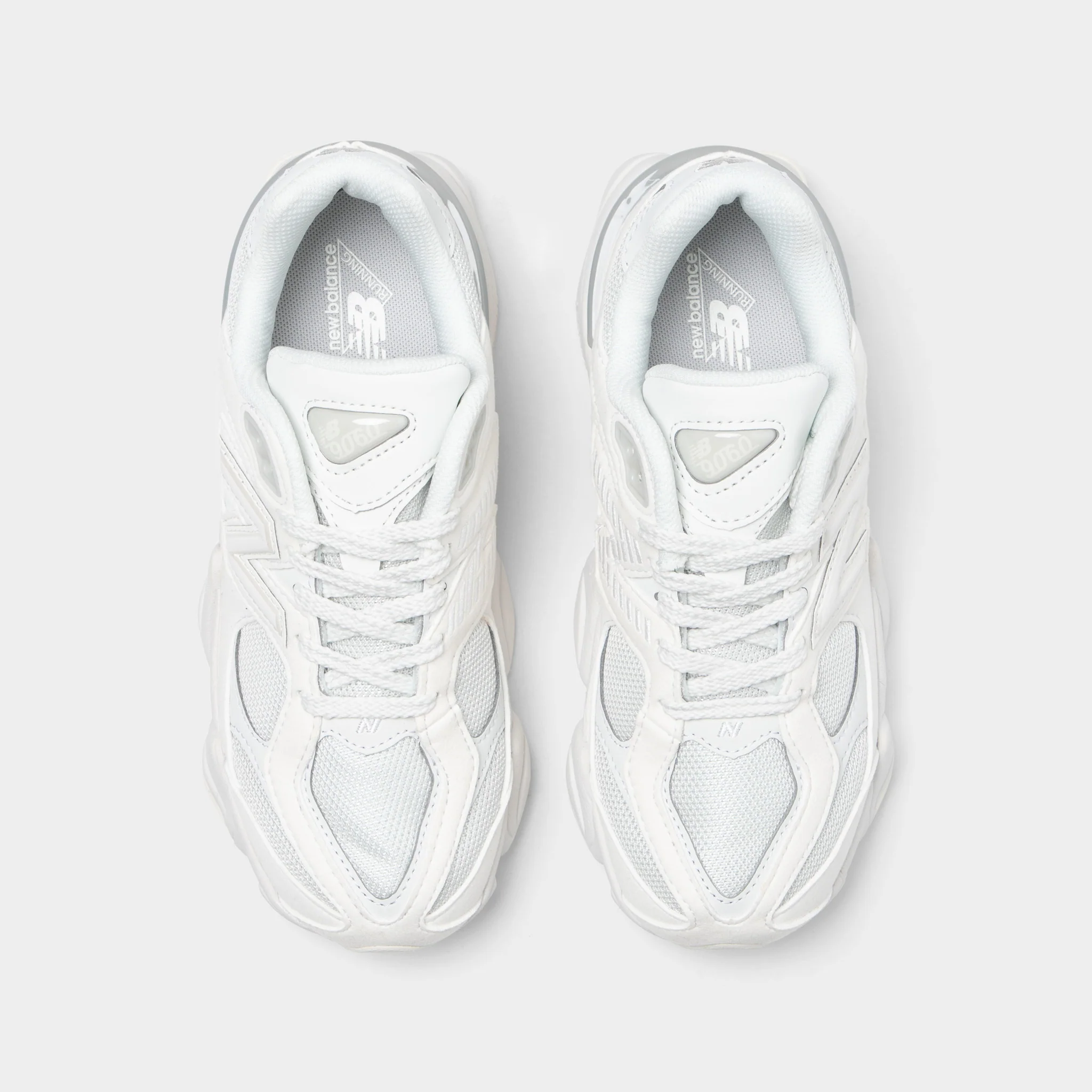 New Balance Juniors' 9060 White / White - Image 5
