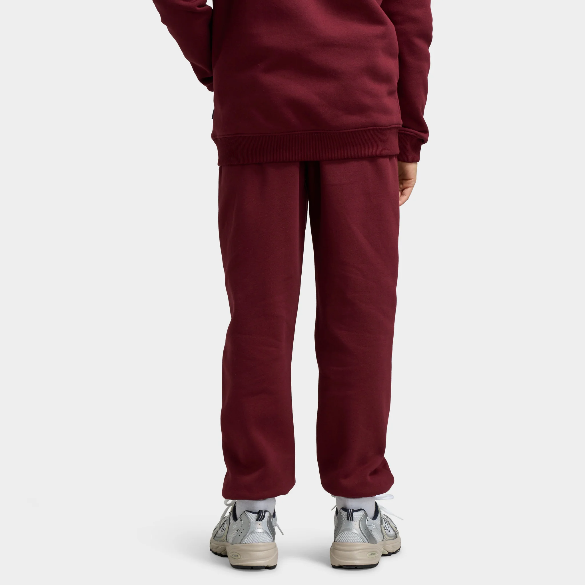 New Balance Juniors' Linear Logo Jogger / Monarch Burgundy - Image 2