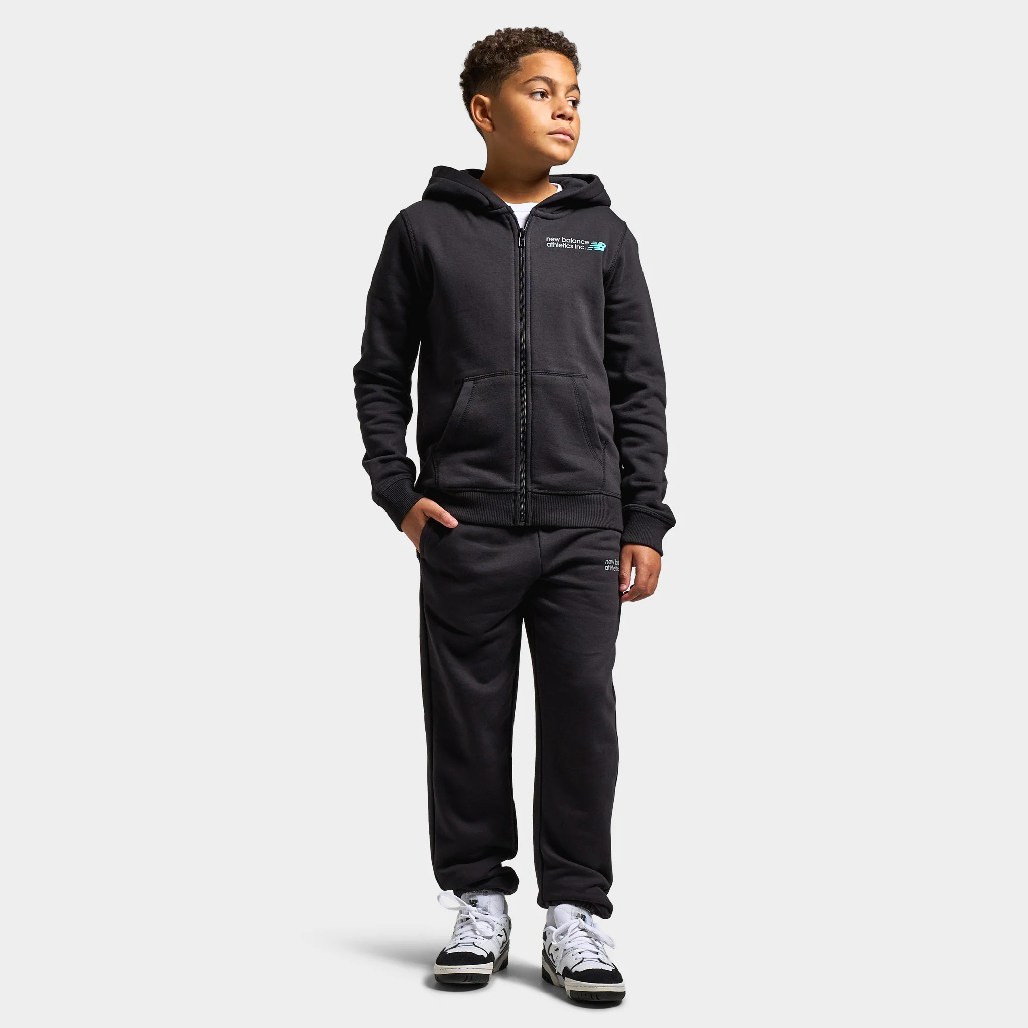 New Balance Juniors' Linear Logo Jogger / NB Caviar - Image 6