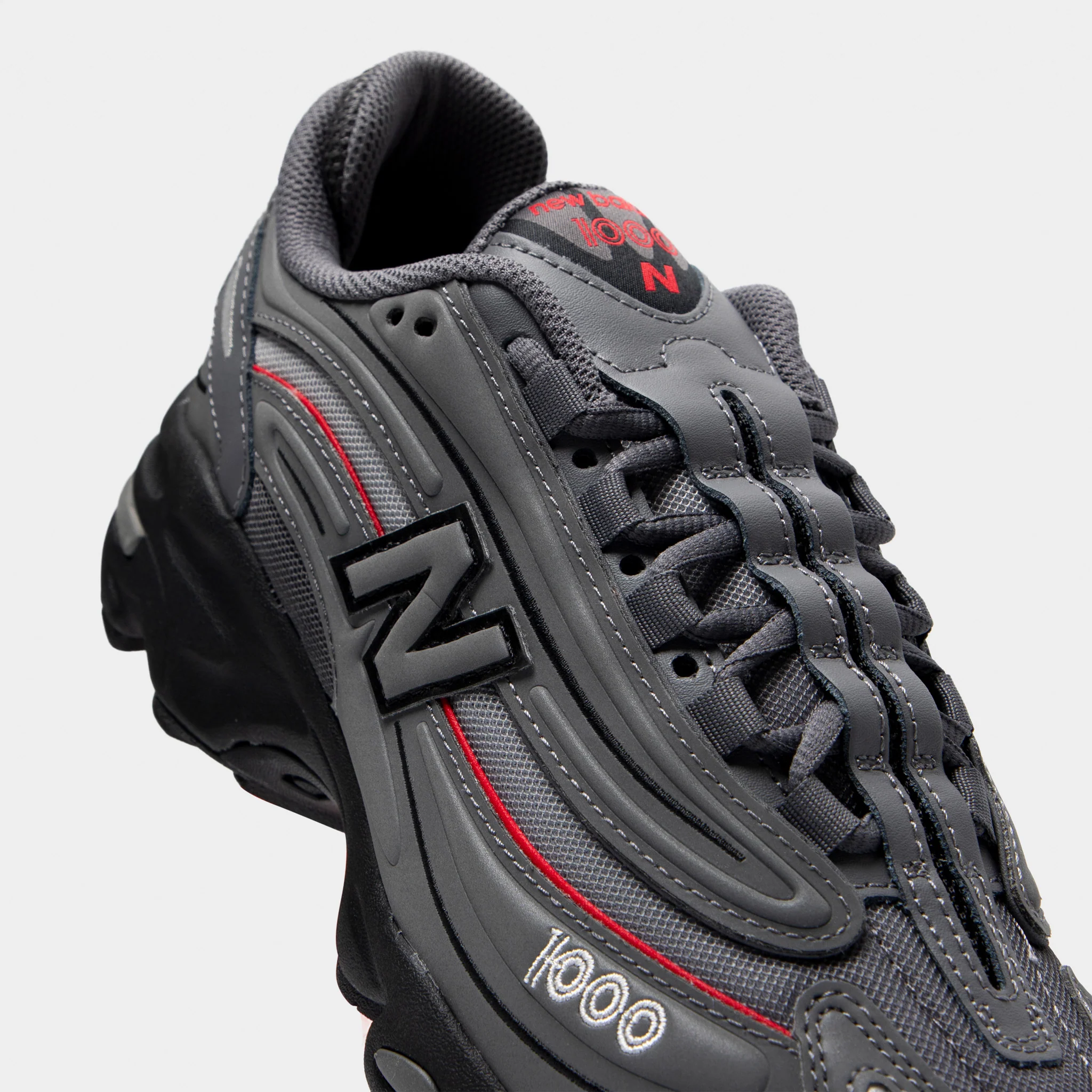 New Balance M1000 Castlerock / Team Red - Image 4